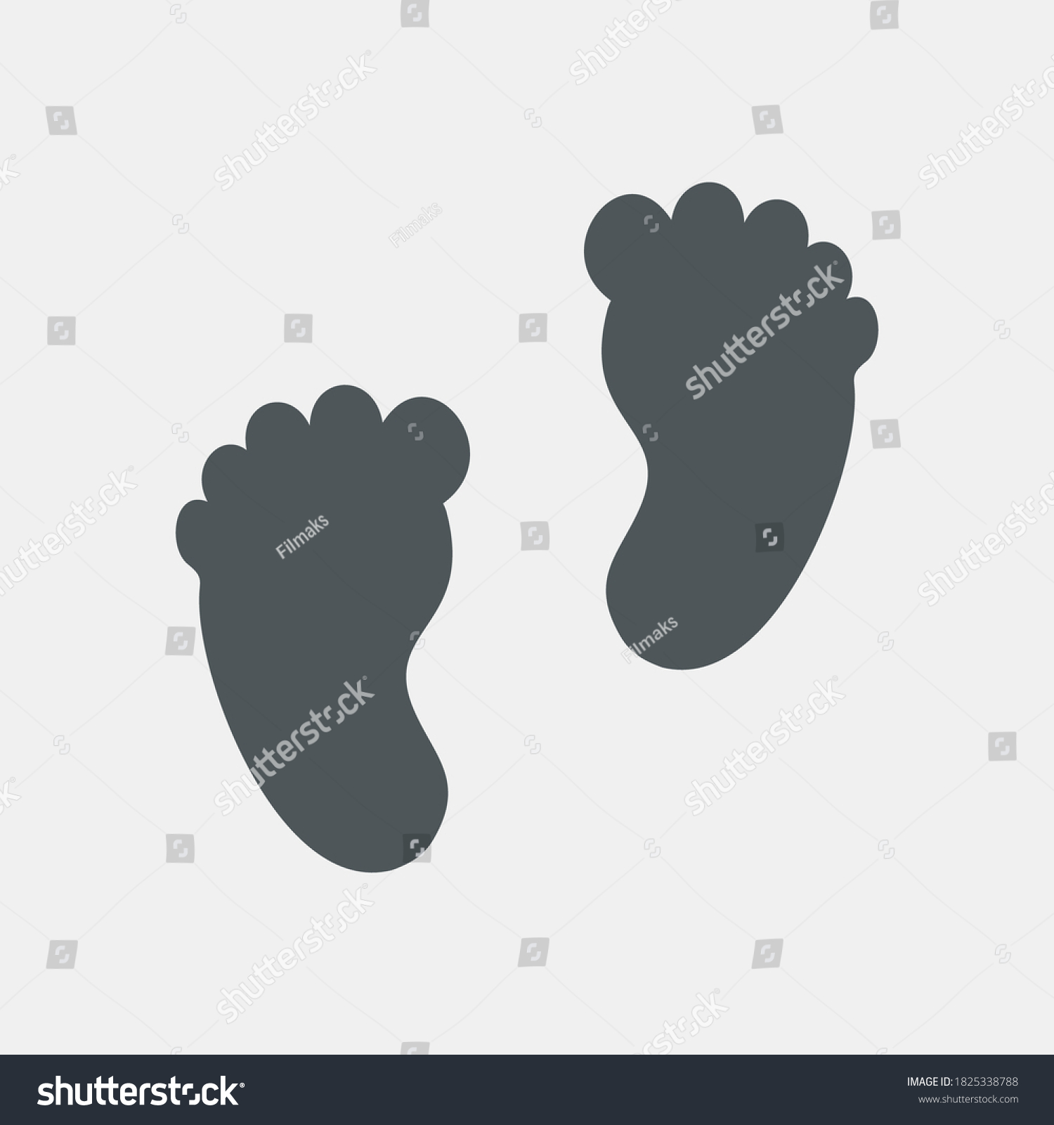 SVG of Baby foot prints quality vector illustration cut svg