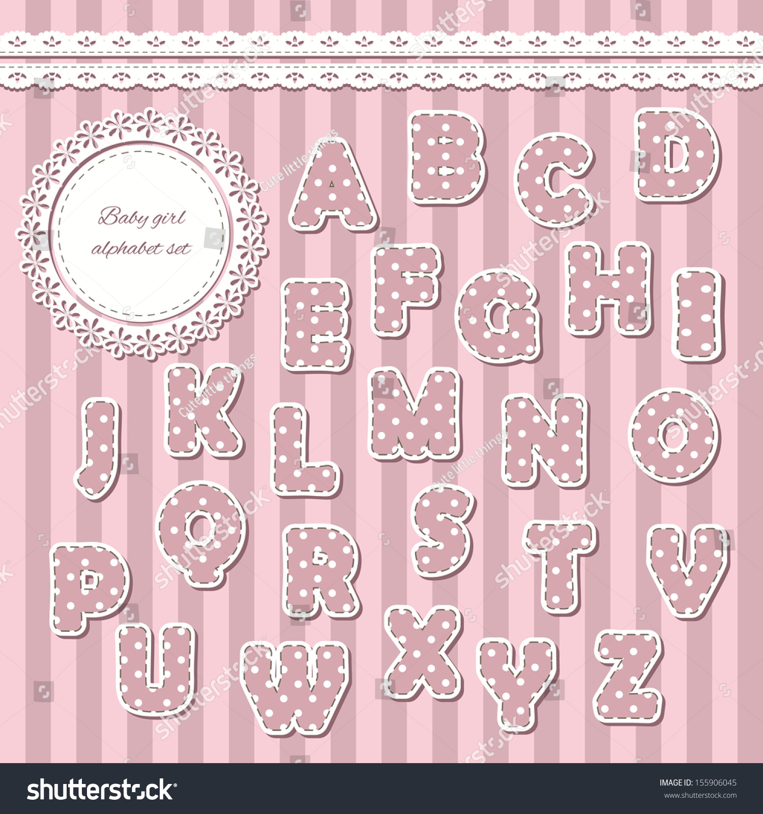 Baby Girl Abc Letters Can Be Stock Vector Hd (Royalty Free