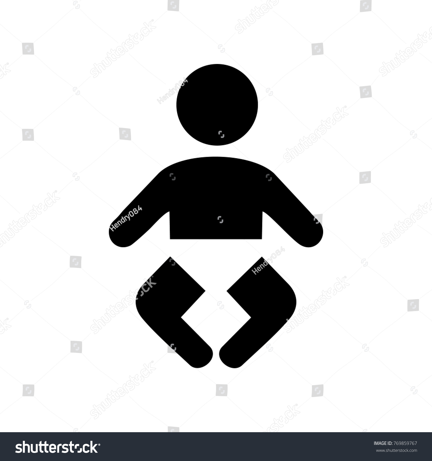 Baby Icon Logo Stock Vector (Royalty Free) 769859767 | Shutterstock