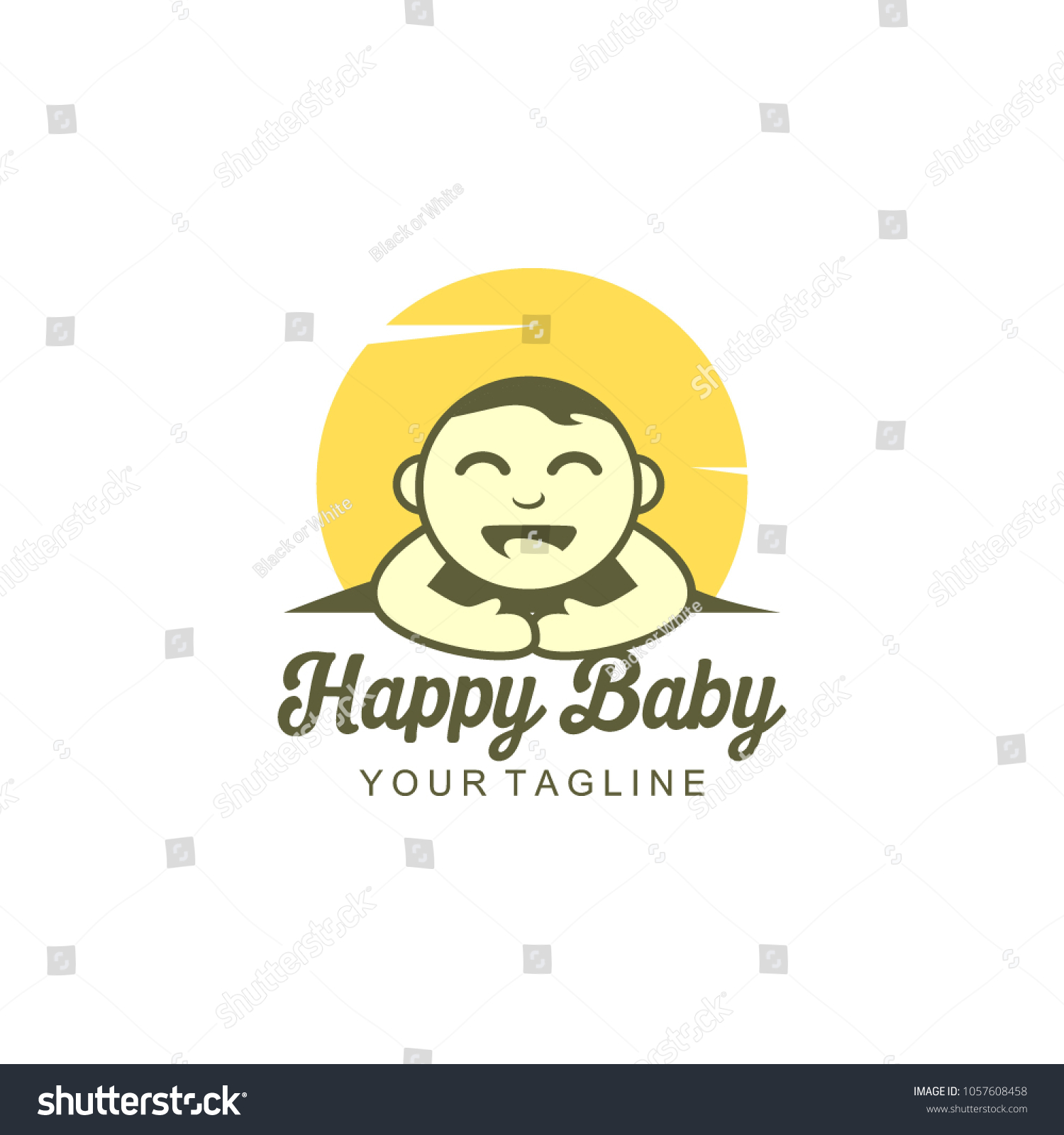 Baby Logo Vector Stock Vector (Royalty Free) 1057608458 | Shutterstock