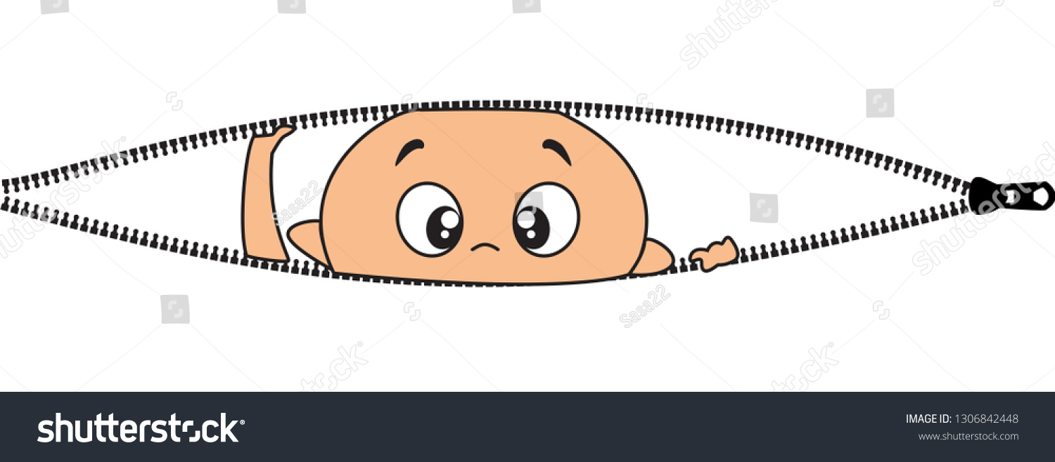 Download Baby Peeking Illustration Stock Vector Royalty Free 1306842448