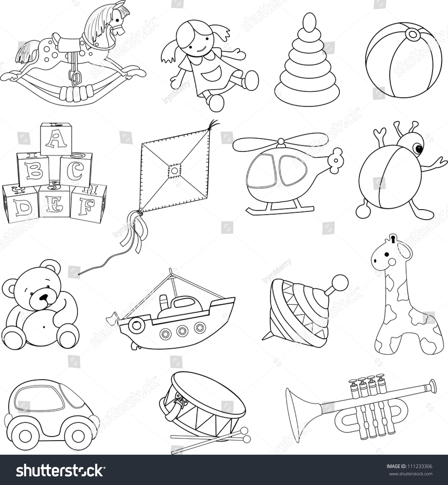 Toys Coloring Books 105
