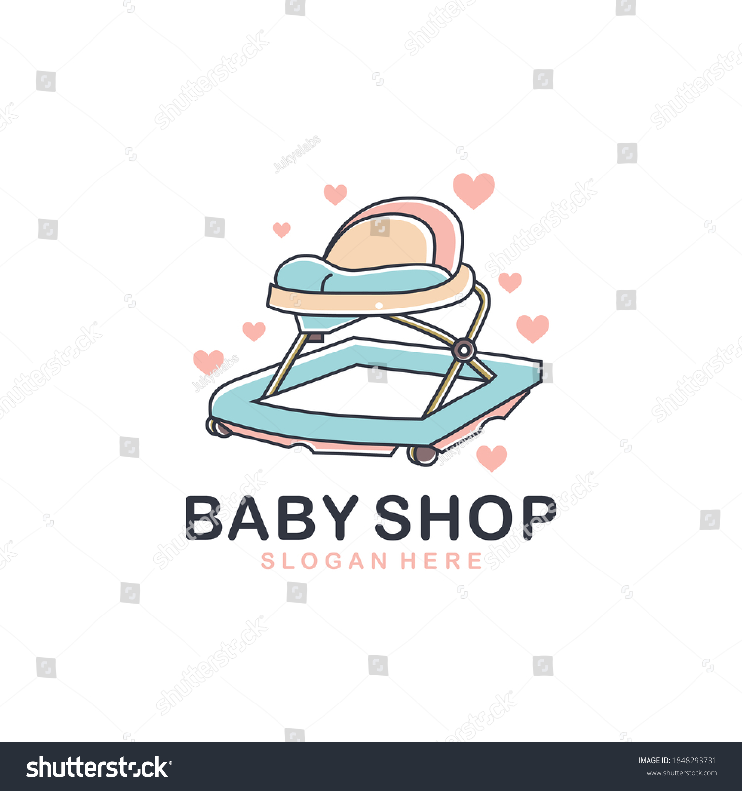 Baby Shop Baby Store Baby Stuff Stock Vector (Royalty Free) 1848293731 ...