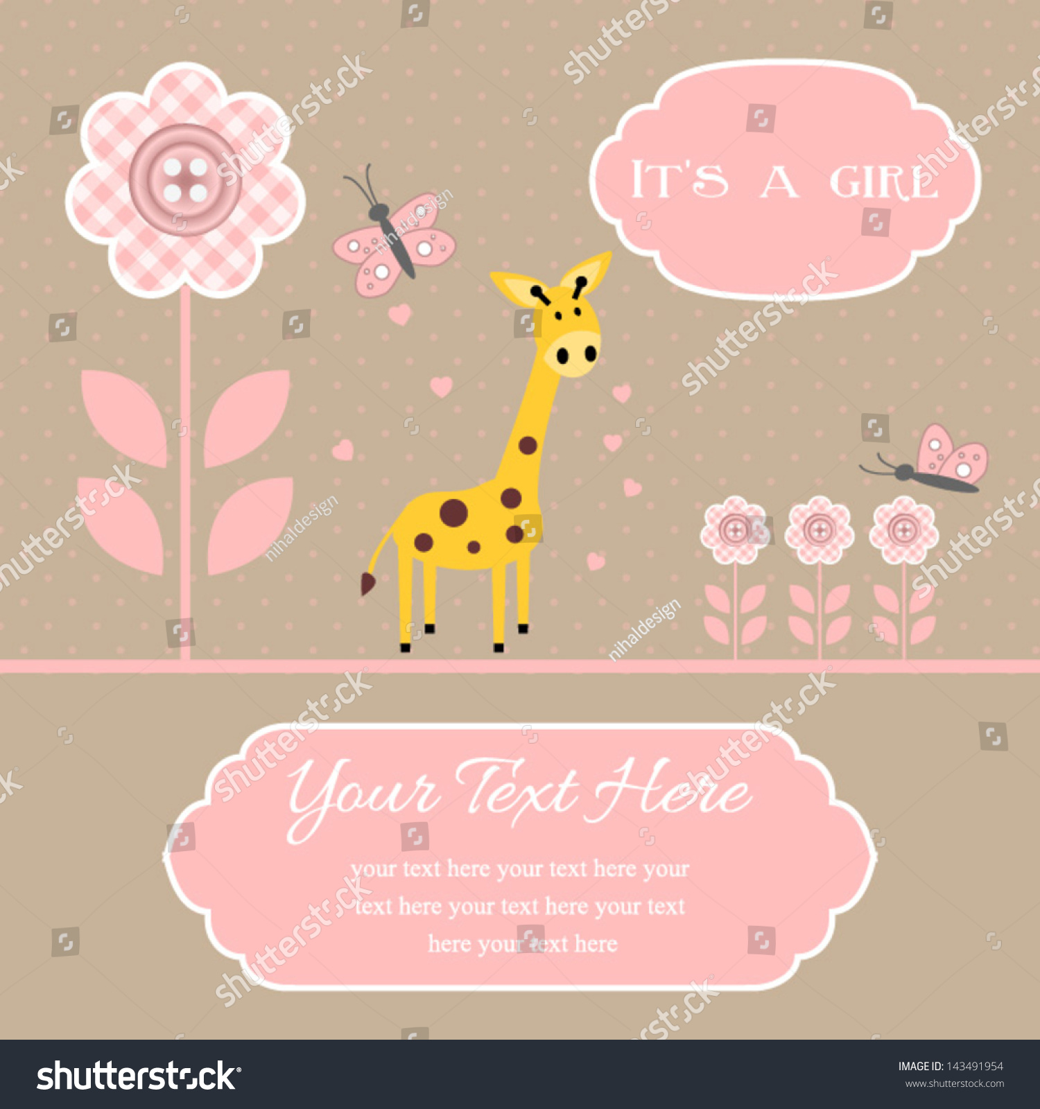 baby-shower-card-baby-girl-button-stock-vector-royalty-free-143491954