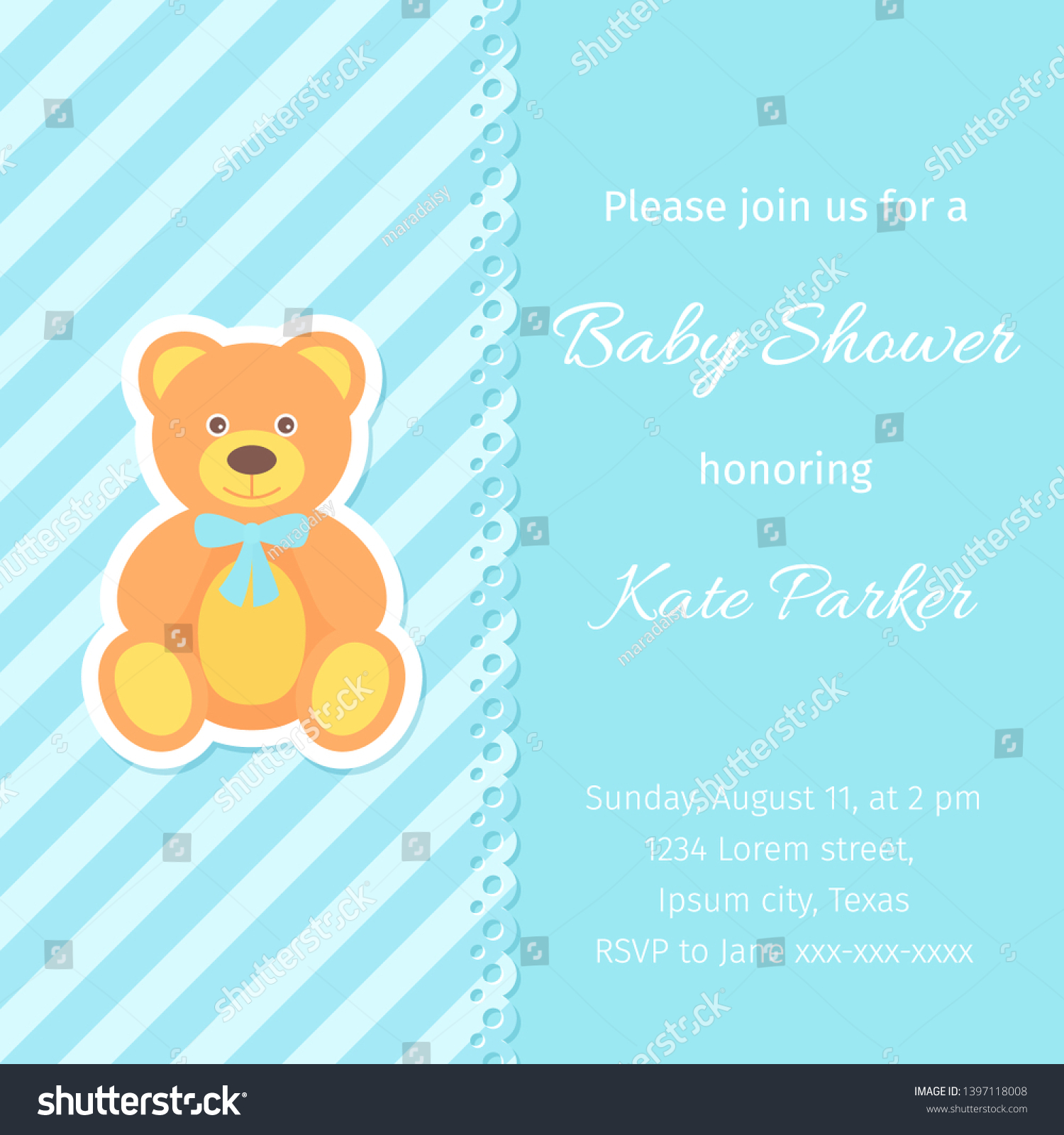 baby boy welcome party invitation