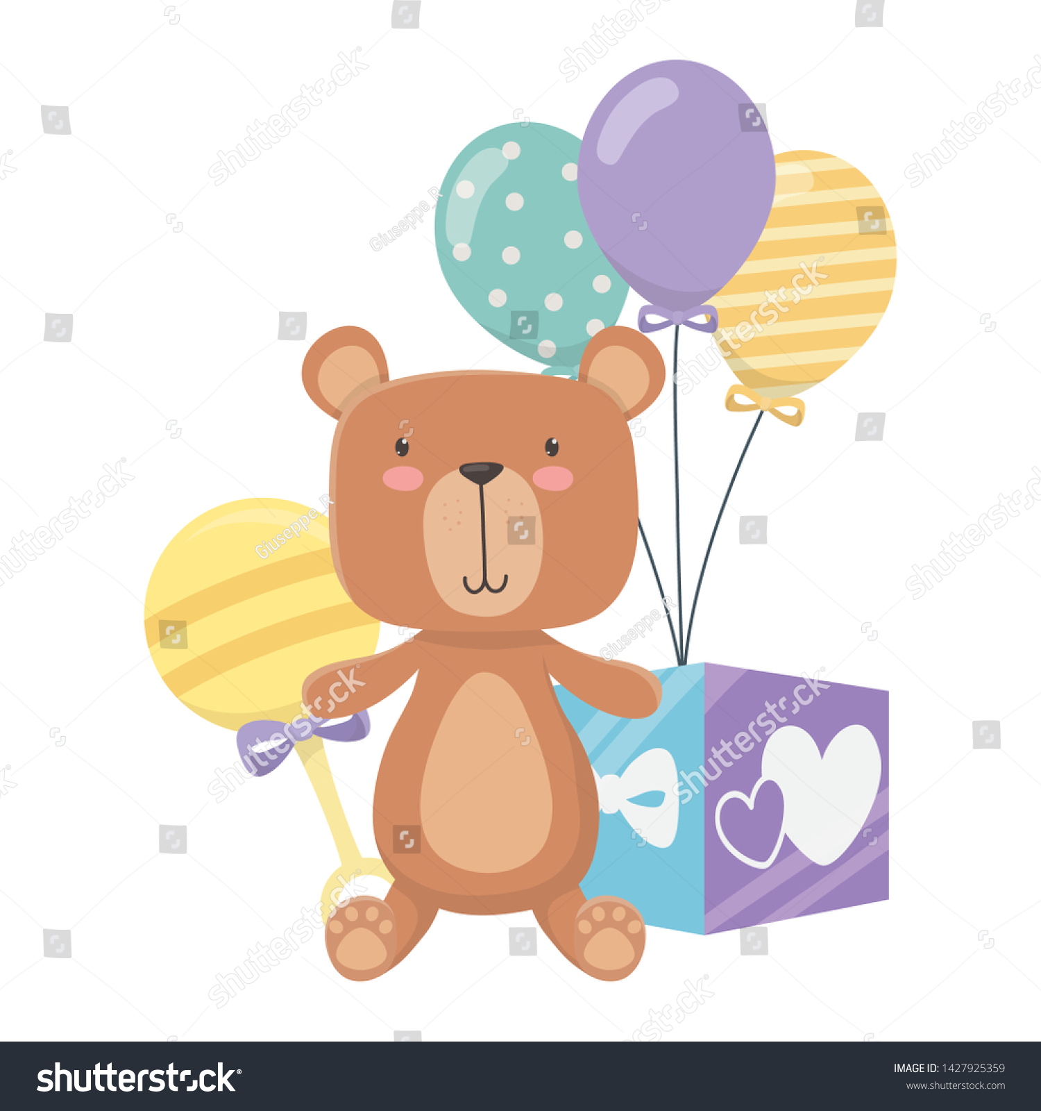 Baby Shower Symbol Design Vector Illustration Stock Vector (Royalty ...