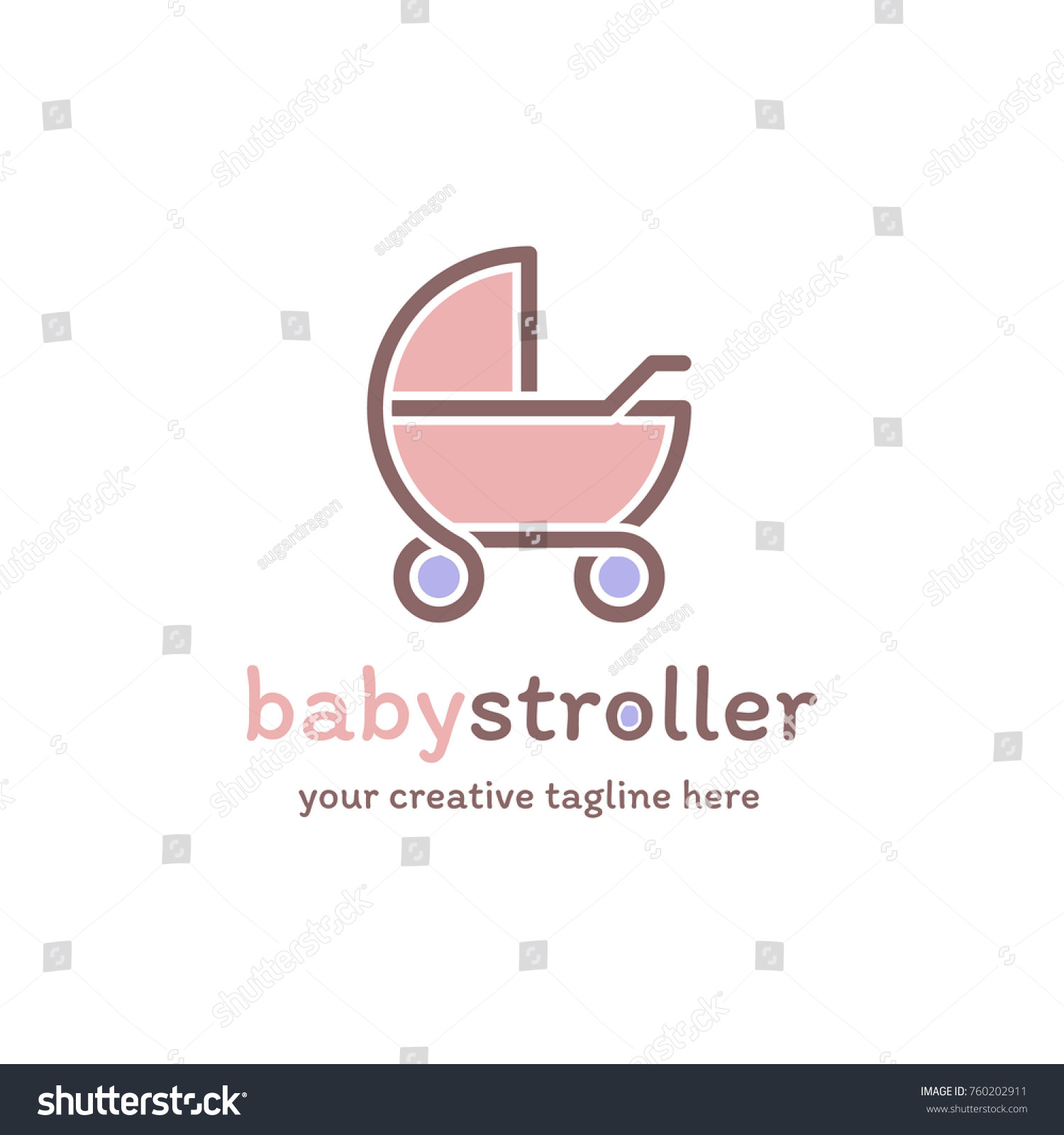 Baby Stroller Logo Stock Vector (Royalty Free) 760202911 | Shutterstock