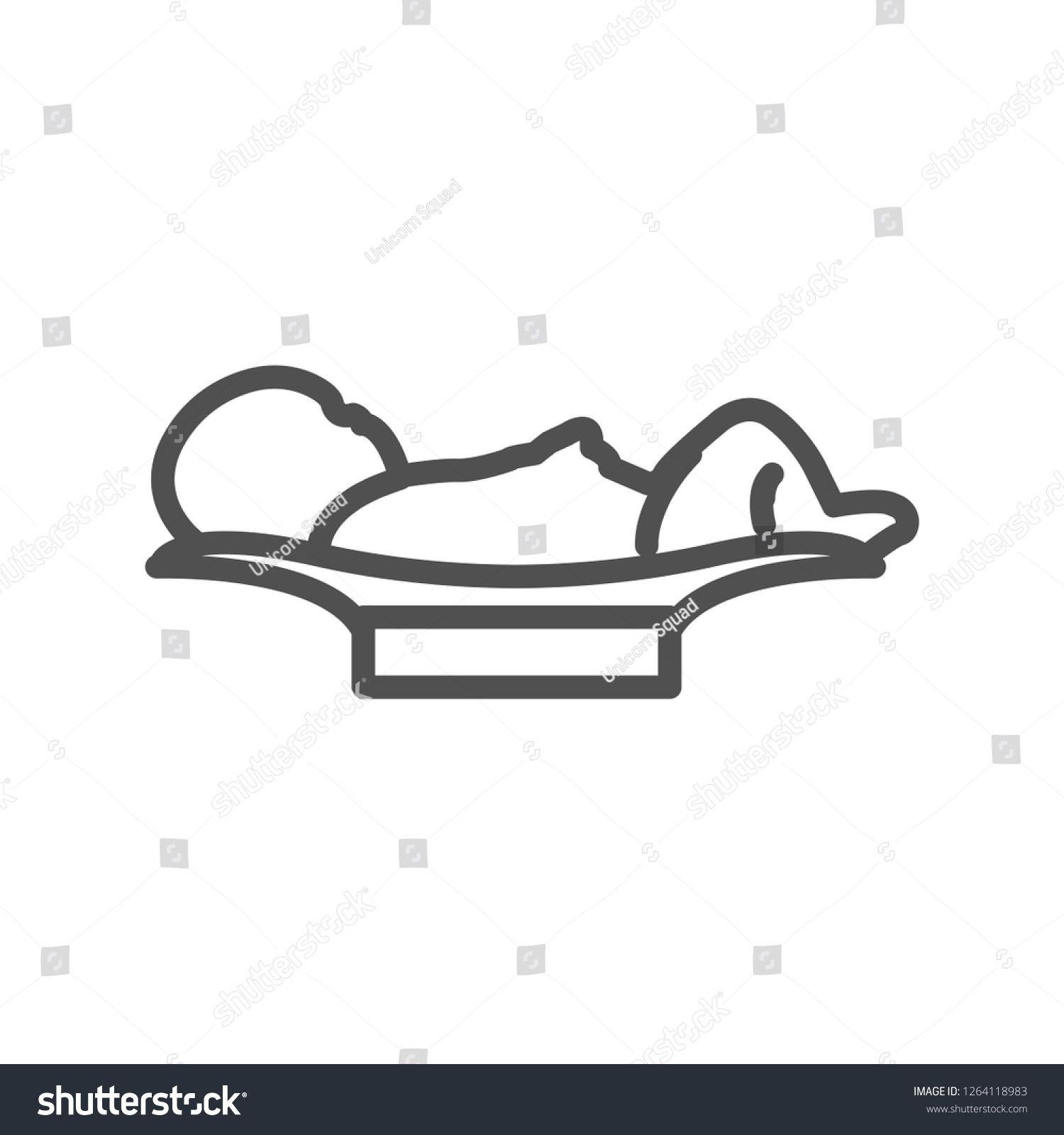 Baby Weight Vector Icon Stock Vector Royalty Free 1264118983