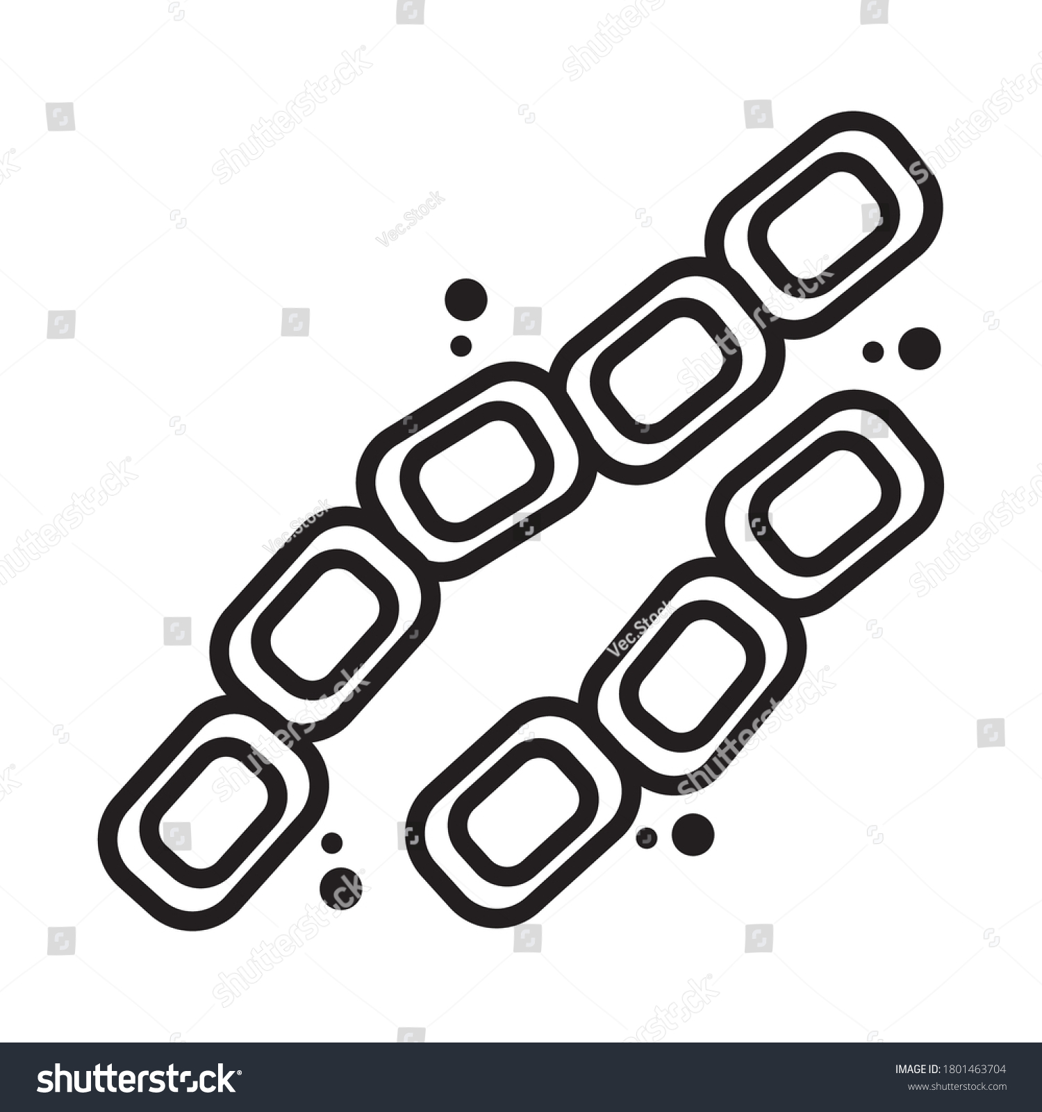 Bacillus Cereus Bacteria Icon Over White Stock Vector (Royalty Free ...