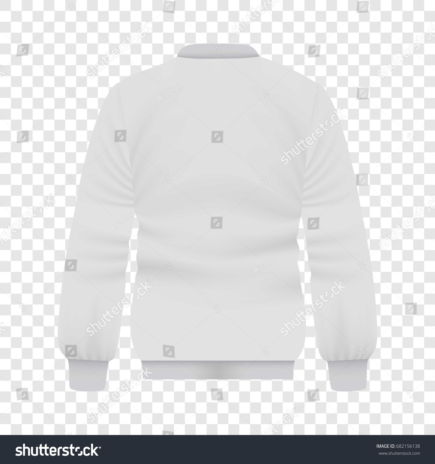 Download Back White Baseball Jacket Mockup Realistic Stock Vector ...