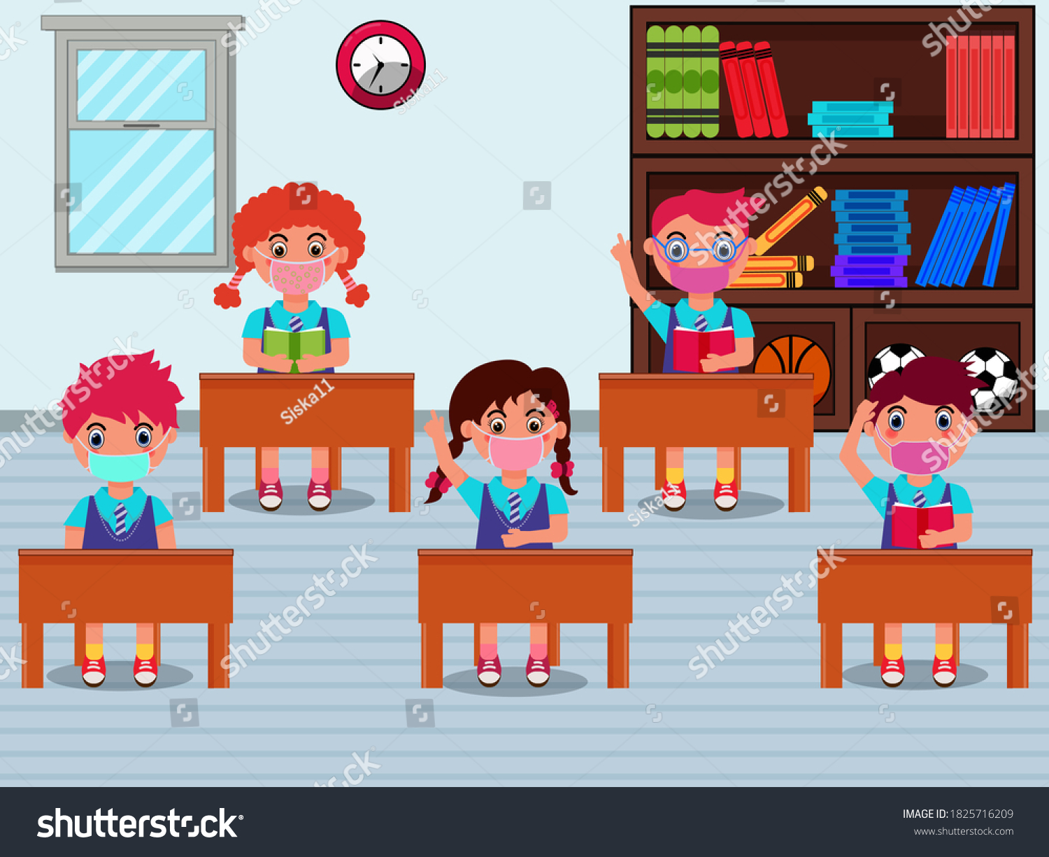 59,599 School kid sitting on desk Images, Stock Photos & Vectors ...