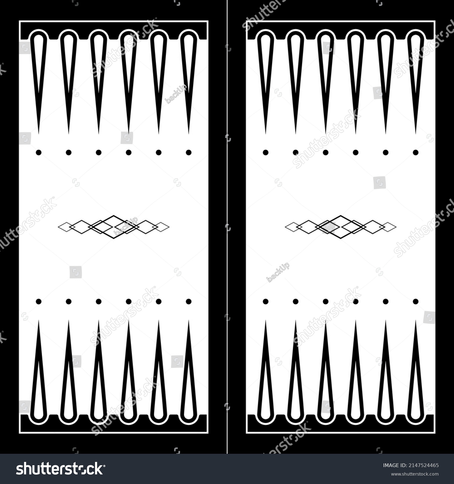 SVG of Backgammon board for playing with chips and dice vector illustration. Abstract black traditional texture for table or wooden box, vintage colored gaming club object background. Entertainment concept svg