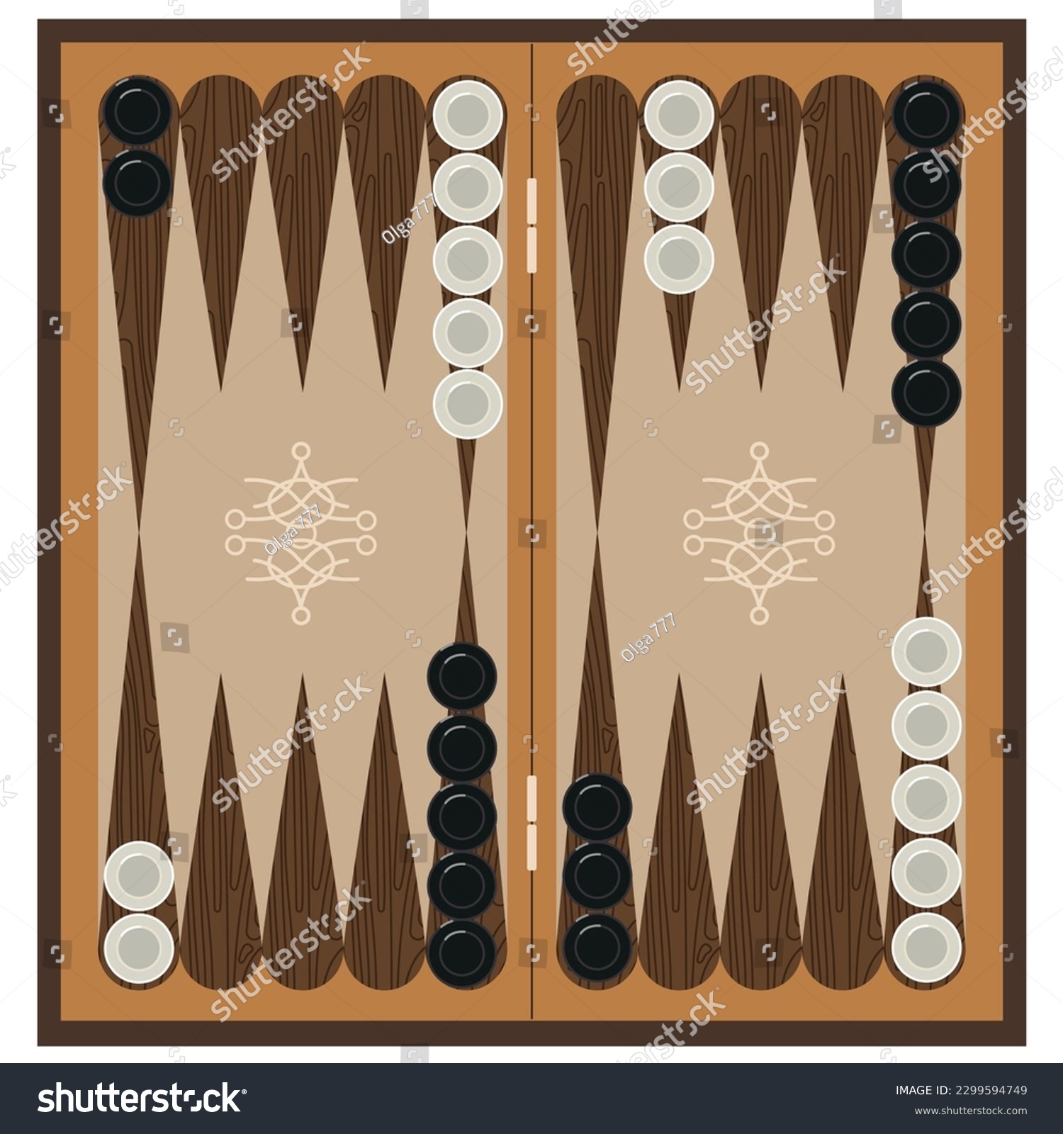 SVG of Backgammon on a white background. Board game of backgammon for recreation. Vector illustration. svg