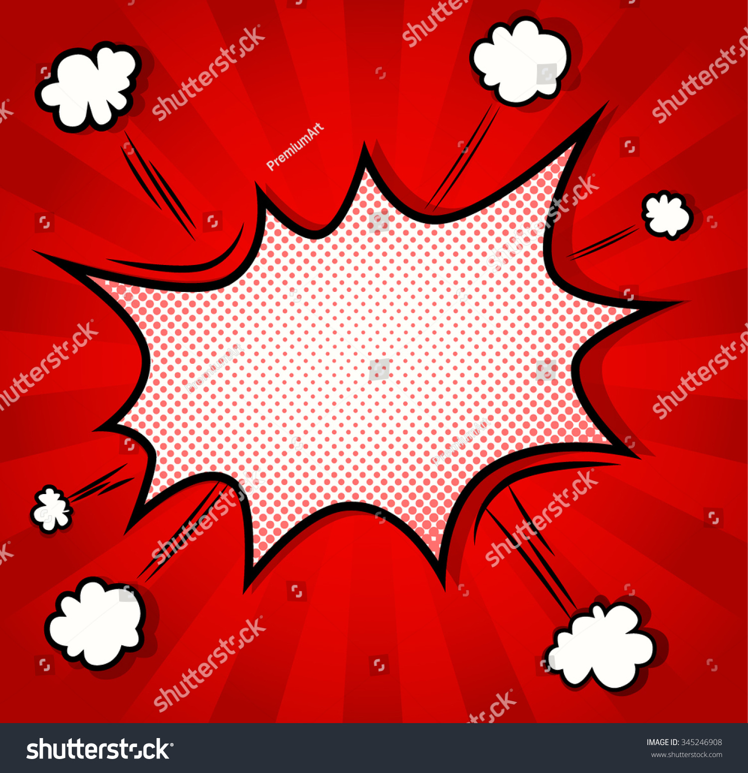 Background Boom Comic Book Explosion Stock Vector (Royalty Free ...