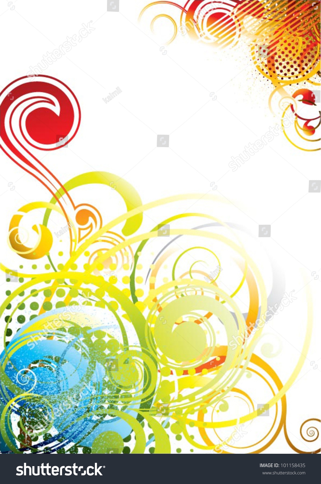 Background Color Grunge Design Stock Vector Illustration 101158435 ...