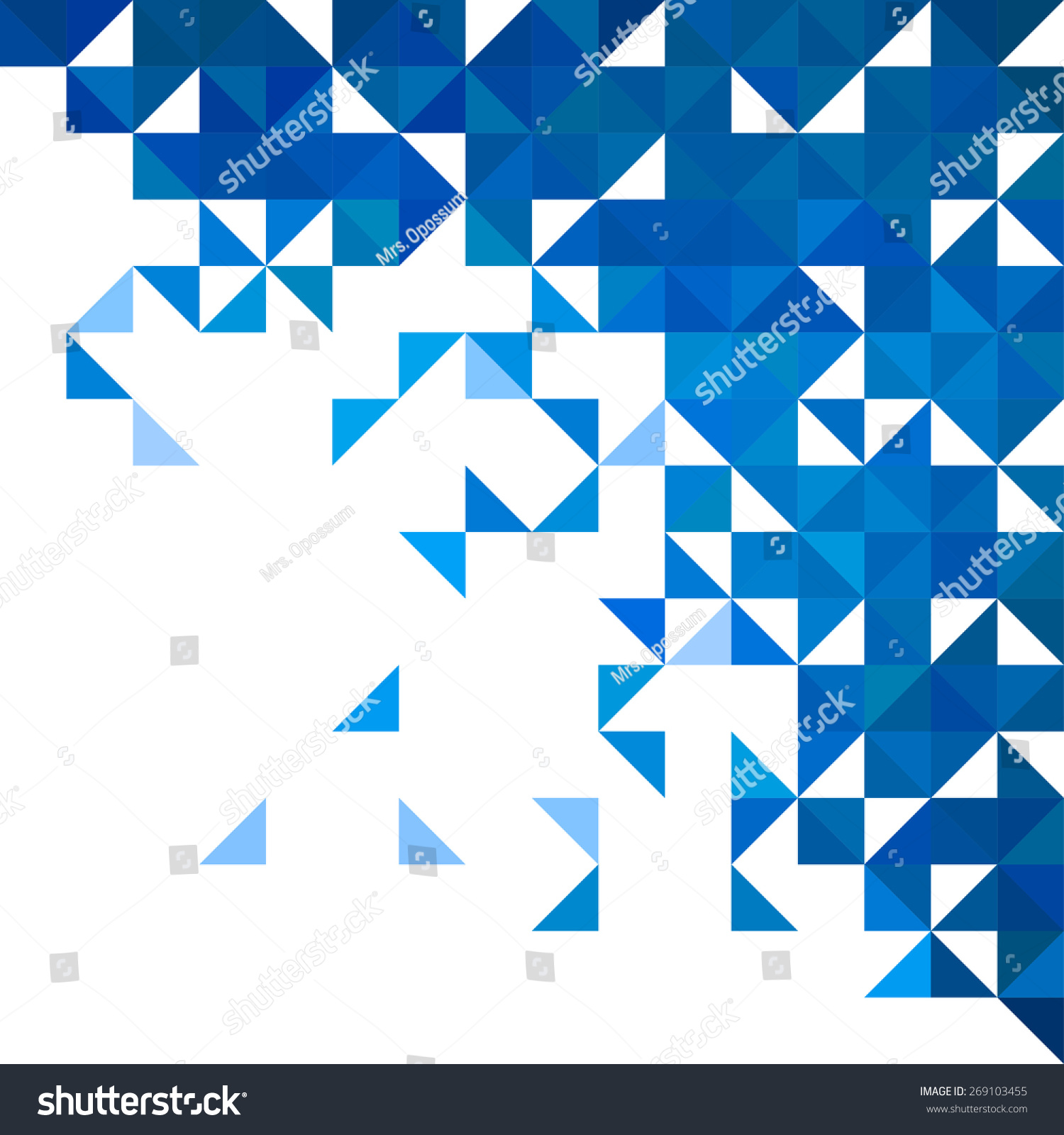 Background Geometric Shapes Colorful Mosaic Pattern Stock Vector ...