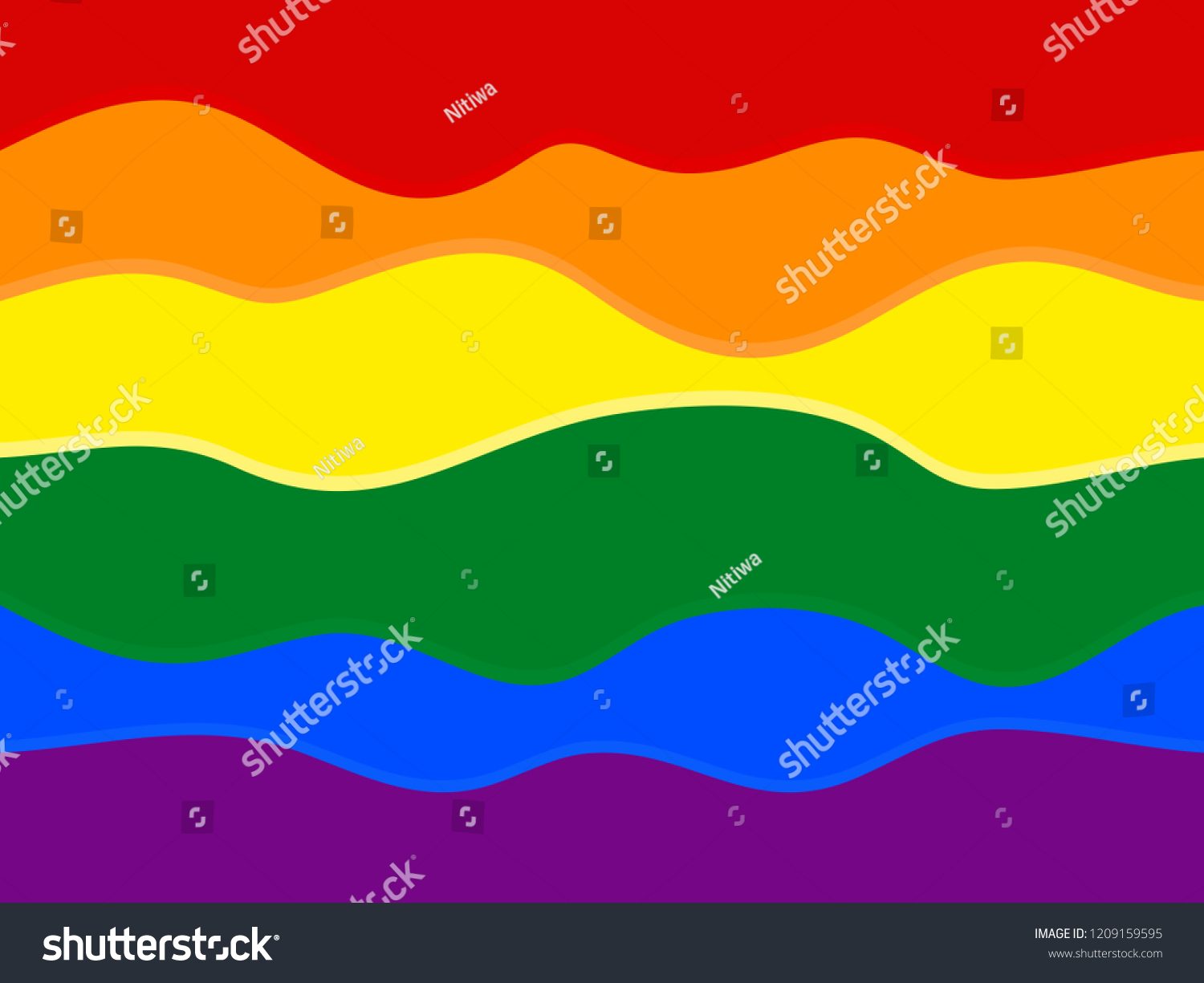 Background Wave Rainbow Flag Movement Lgbt Vector De Stock Libre De