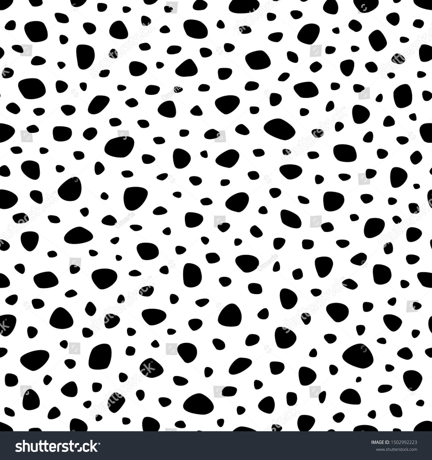 SVG of Background polka dot. Seamless pattern. Random dots, circles, animal skin. Design for fabric, wallpaper. Irregular random abstract texture with dots. Modern stylish texture. Repeating graphic backdrop svg