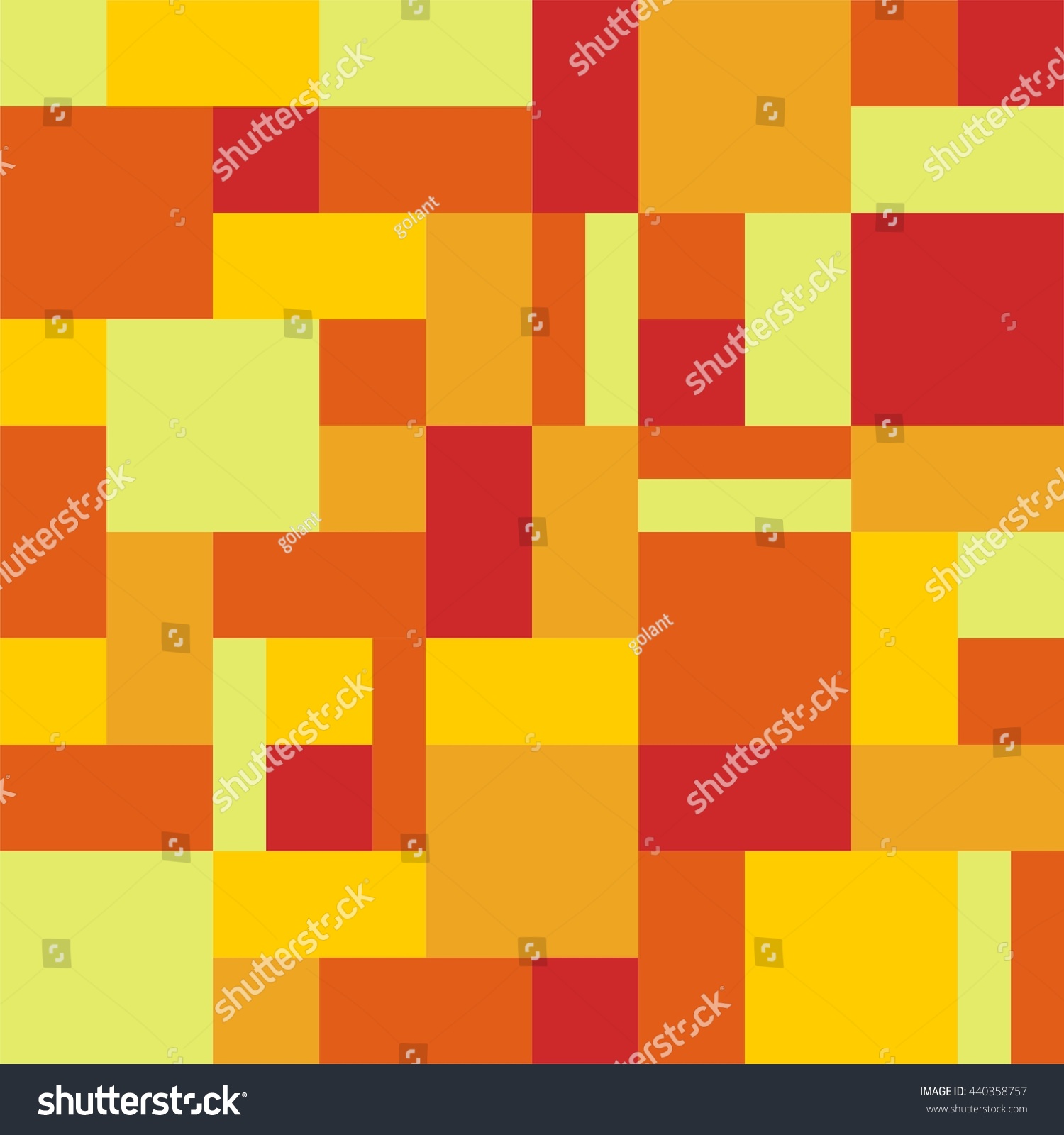 Background Rectangles Squares Style Patchwork Quilt Stock Vector