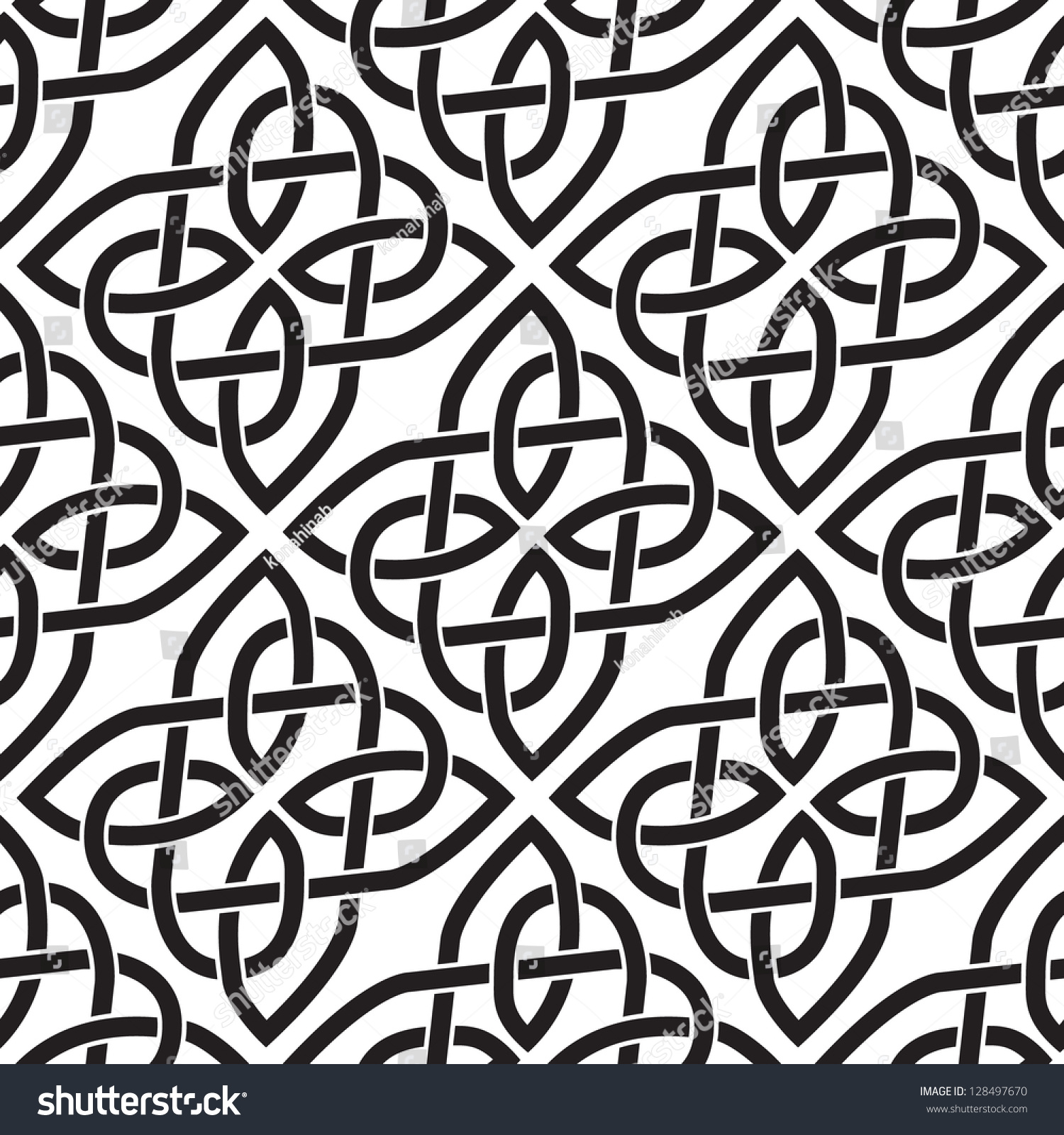 Background Seamless Celtic Pattern Stock Vector 128497670 - Shutterstock