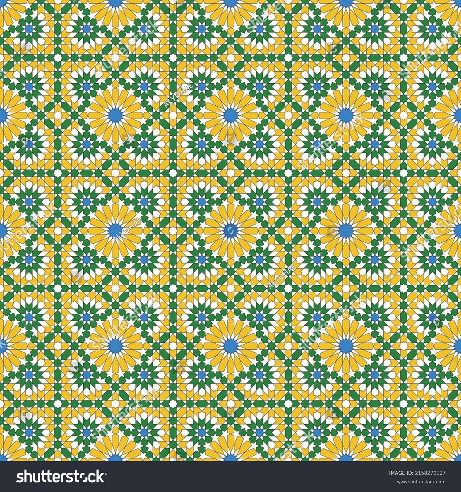 Background Seamless Pattern Based On Traditional Stock Vector (Royalty ...