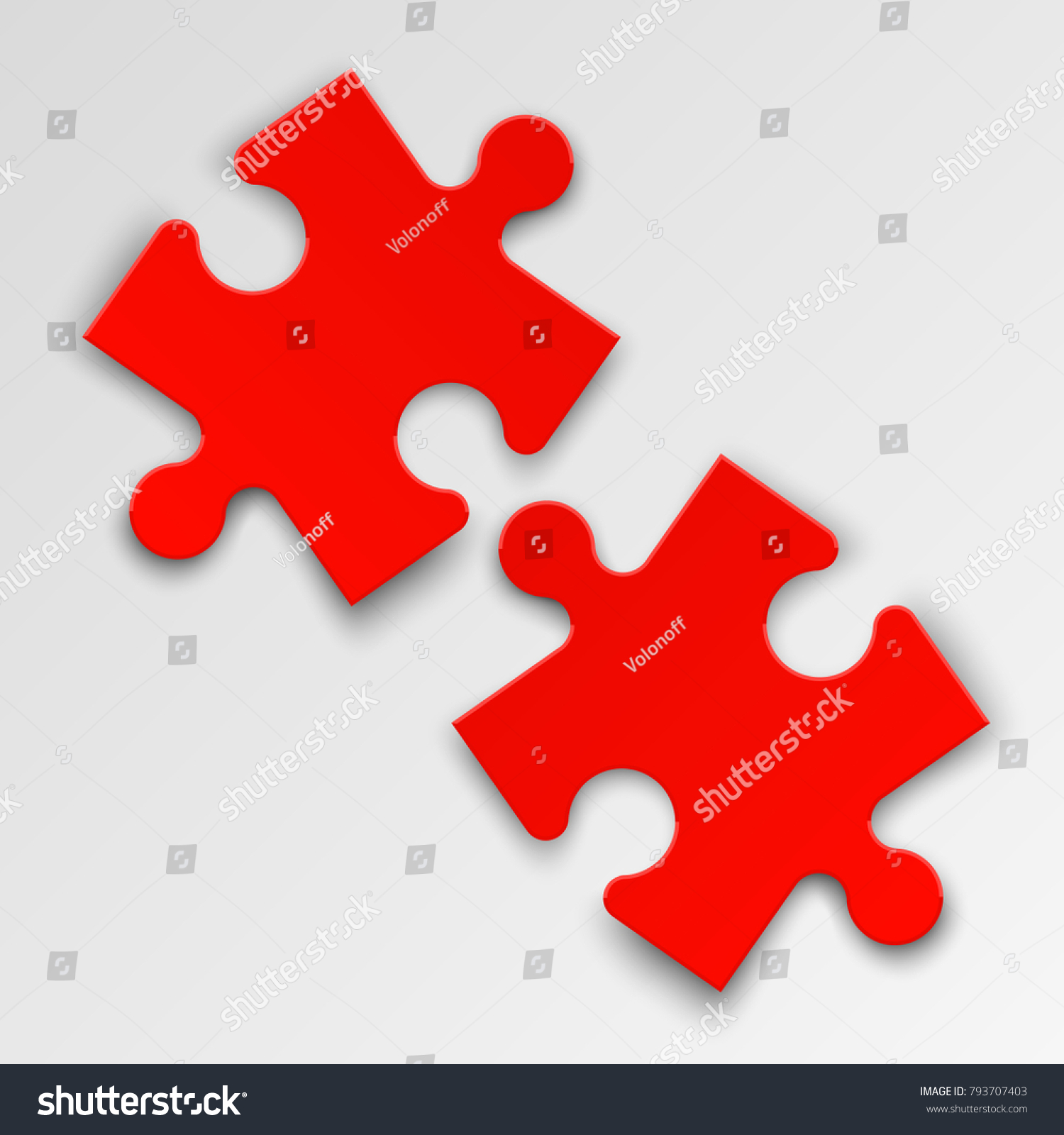 background two piece puzzle pattern abstrect stock vector royalty