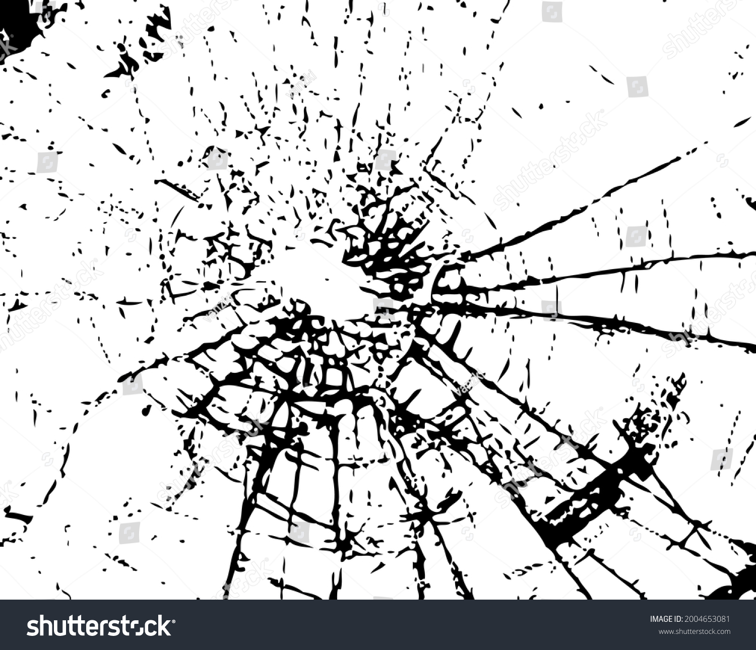 SVG of Background Vector illustration broken and crack glass isolated on white background svg