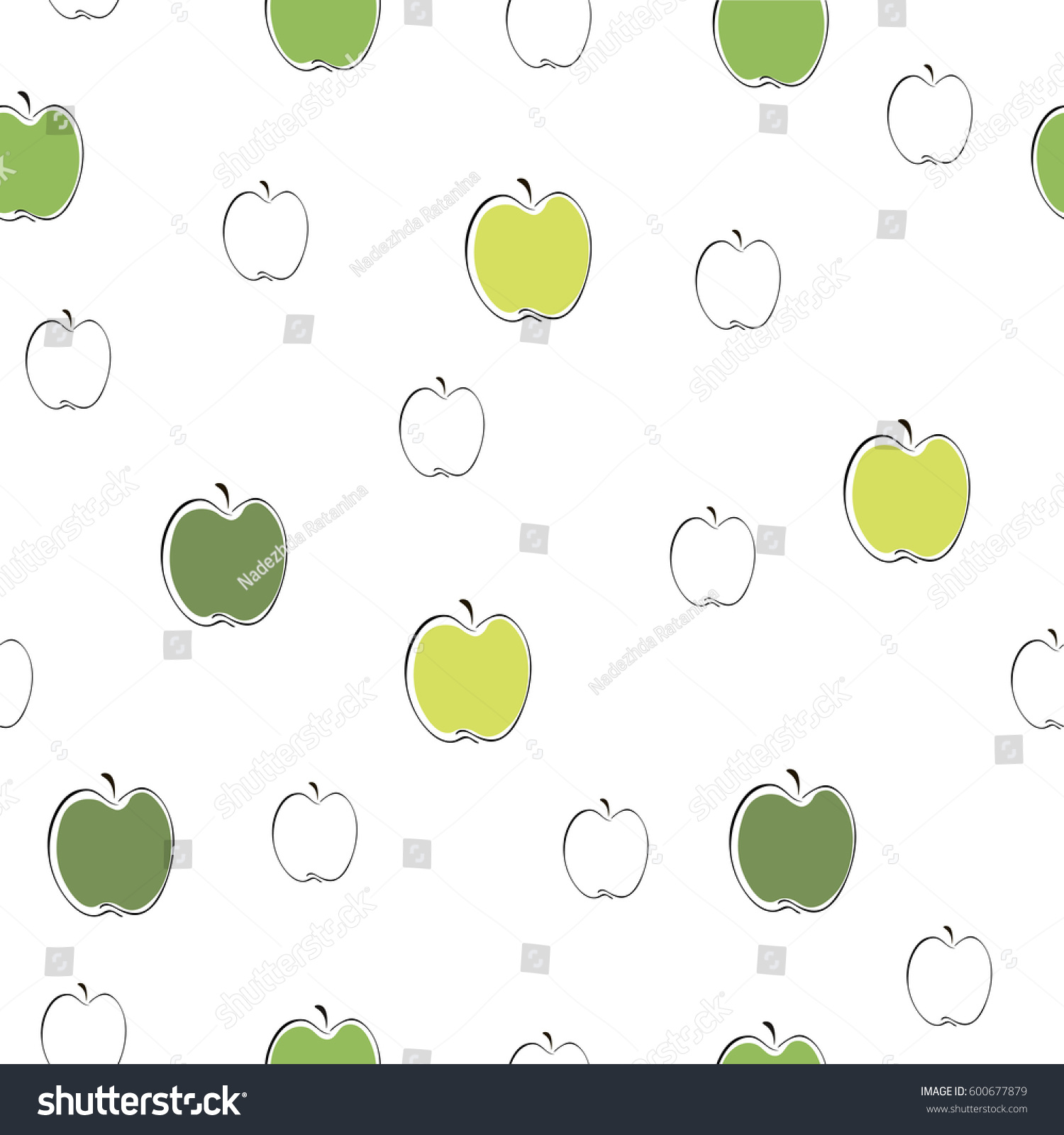 Background Wallpaper Apples Vector Illustration Stock Vector (Royalty ...