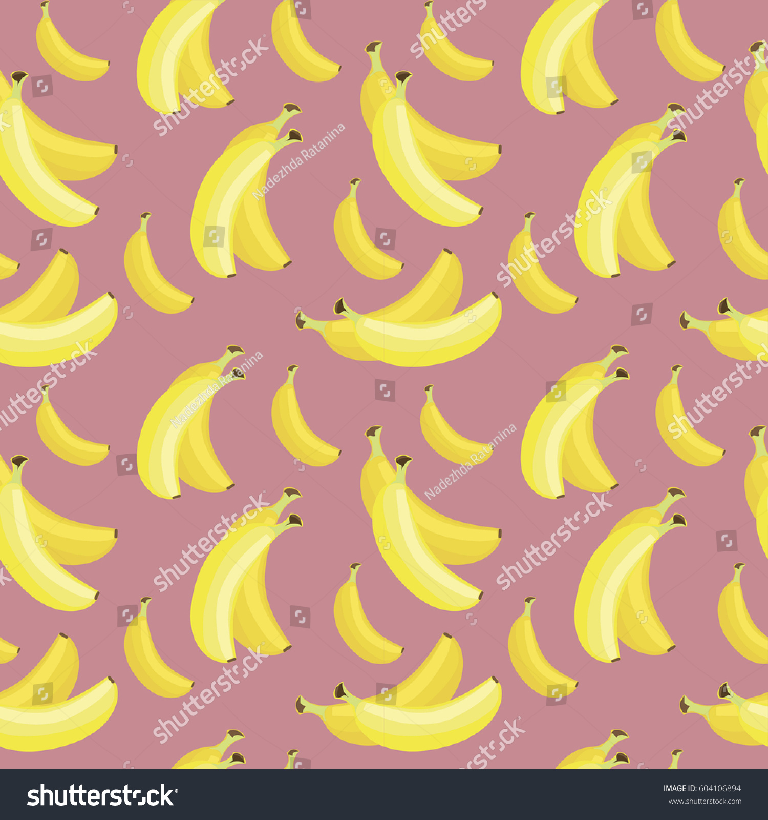 Background Wallpaper Bananas Vector Illustration Stock Vector