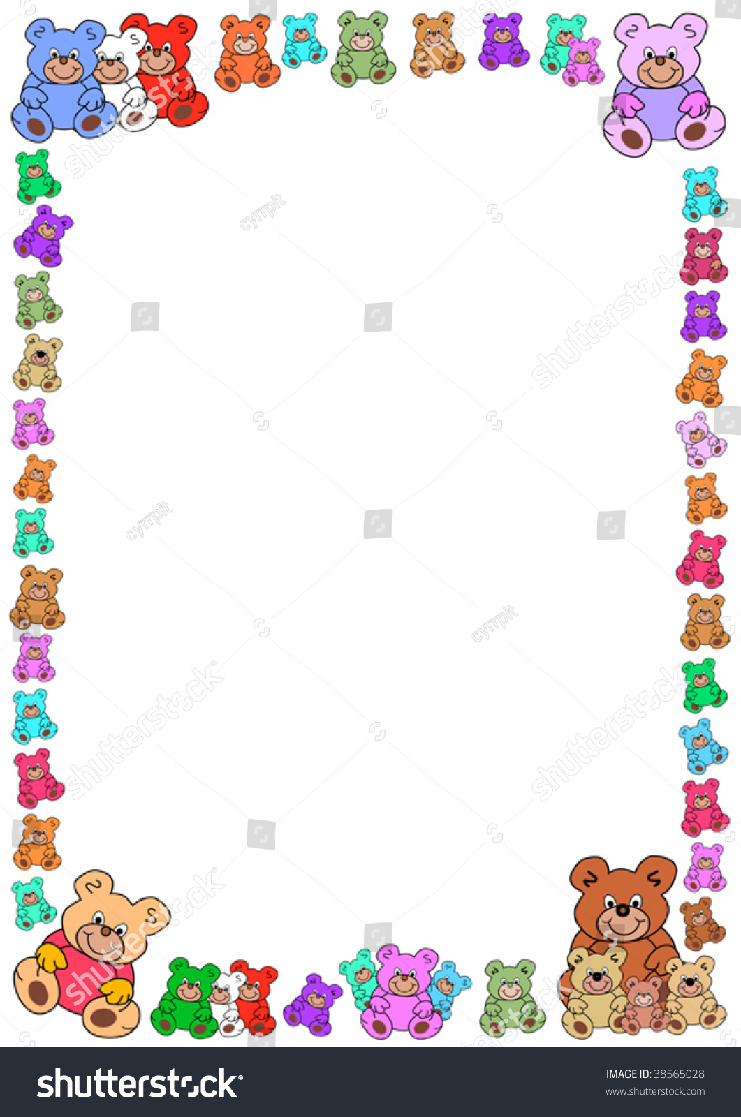 free clip art teddy bear border - photo #44