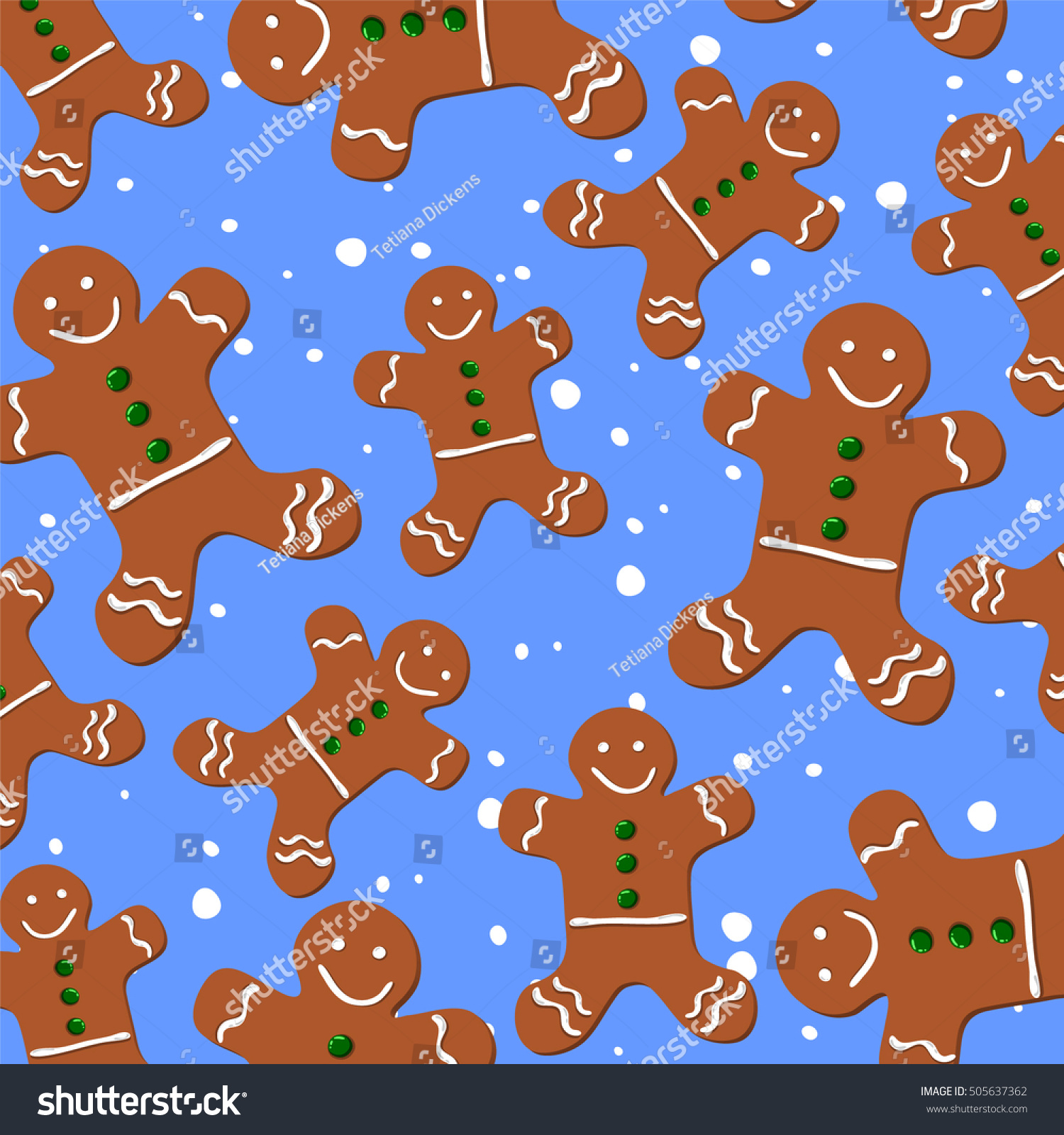 Background Gingerbread Man Stock Vector 505637362 - Shutterstock