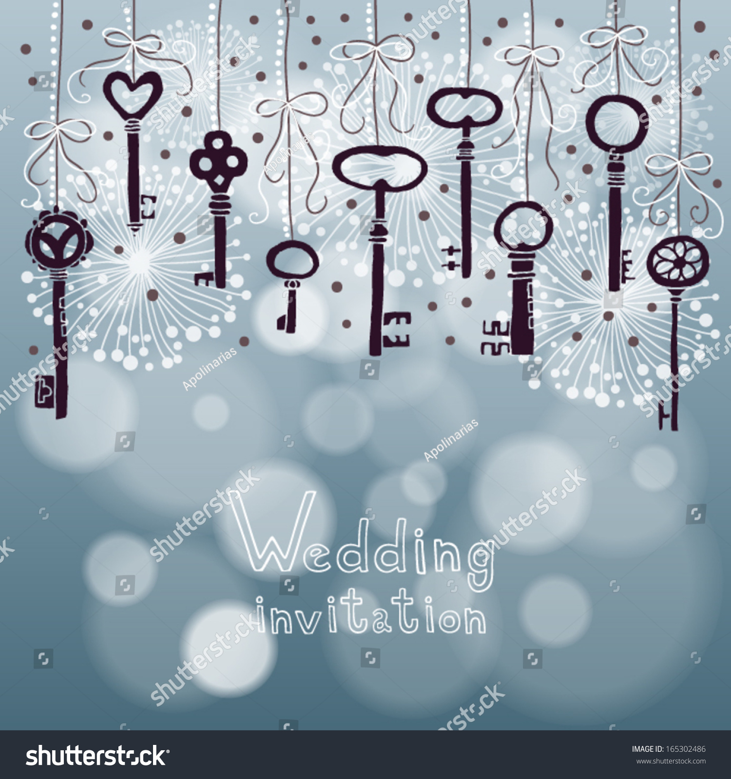 Background Hanging Keys Stock Vector (Royalty Free) 165302486