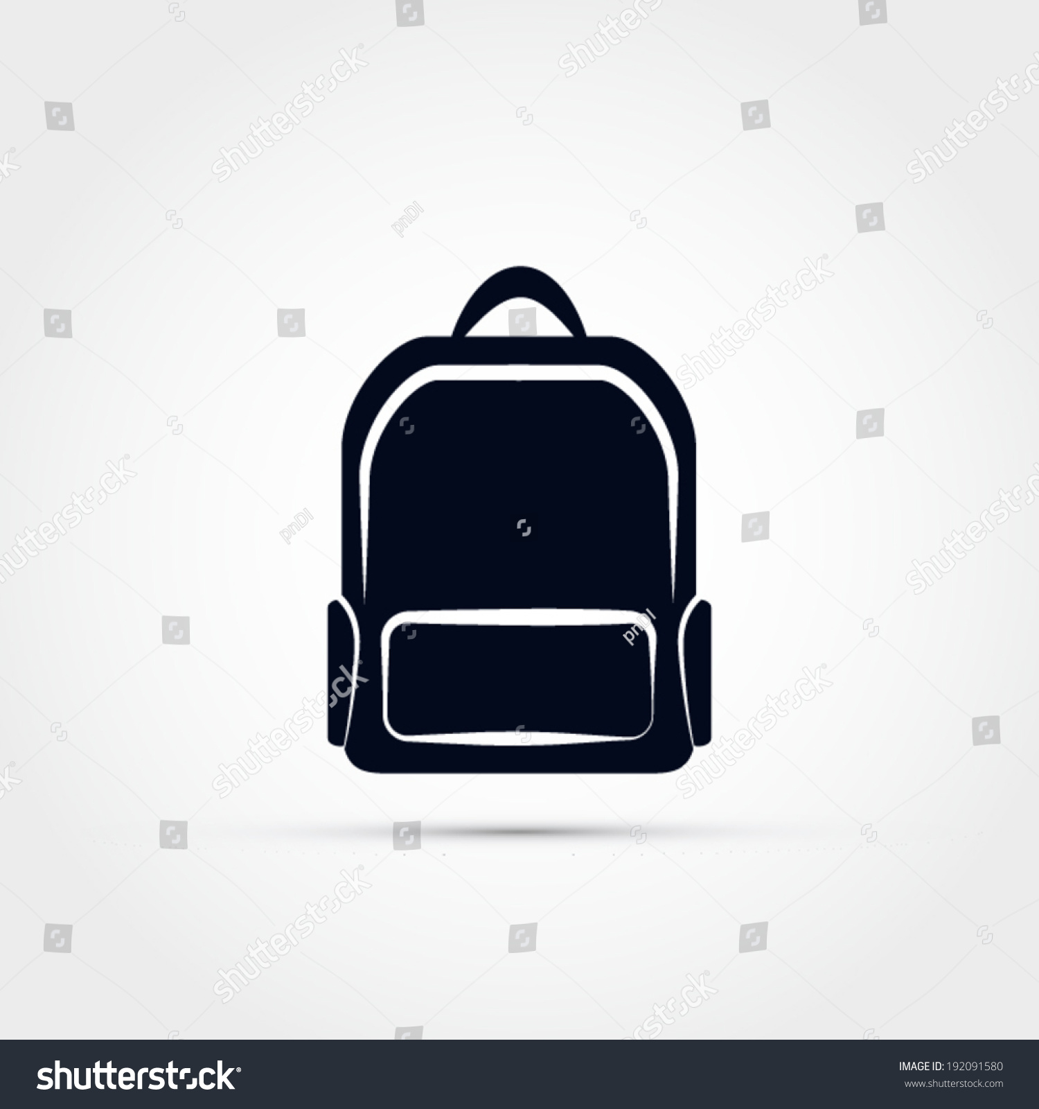 Backpack Icon Stock Vector Illustration 192091580 : Shutterstock