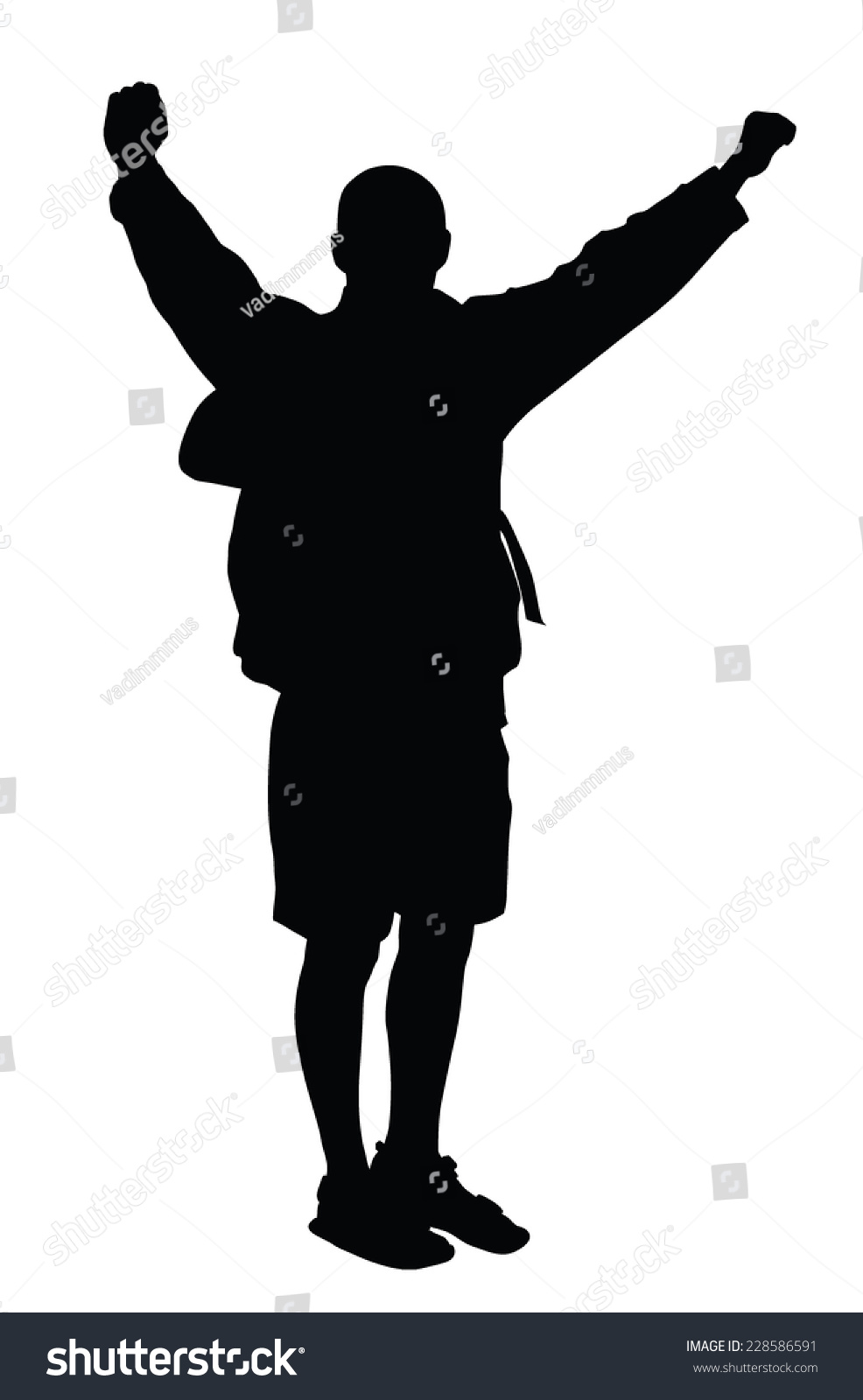 Backpacker Vector Silhouette Stock Vector (Royalty Free) 228586591
