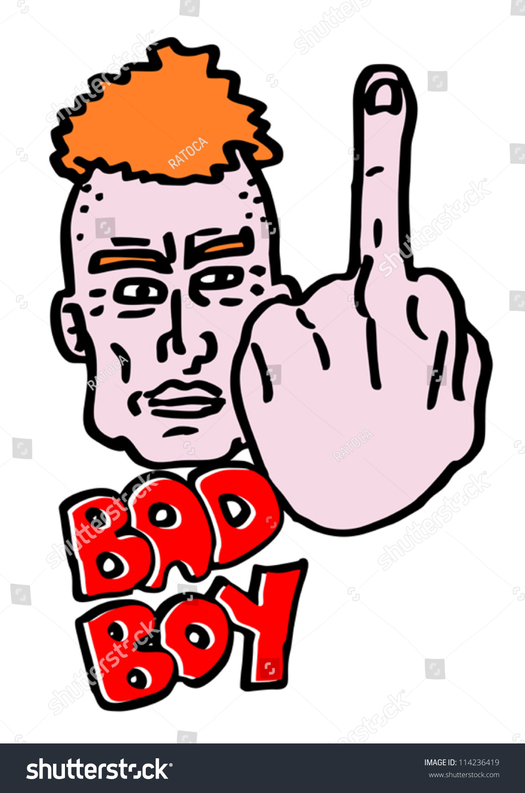 Bad Boy Cartoon Stock Vector Royalty Free 114236419