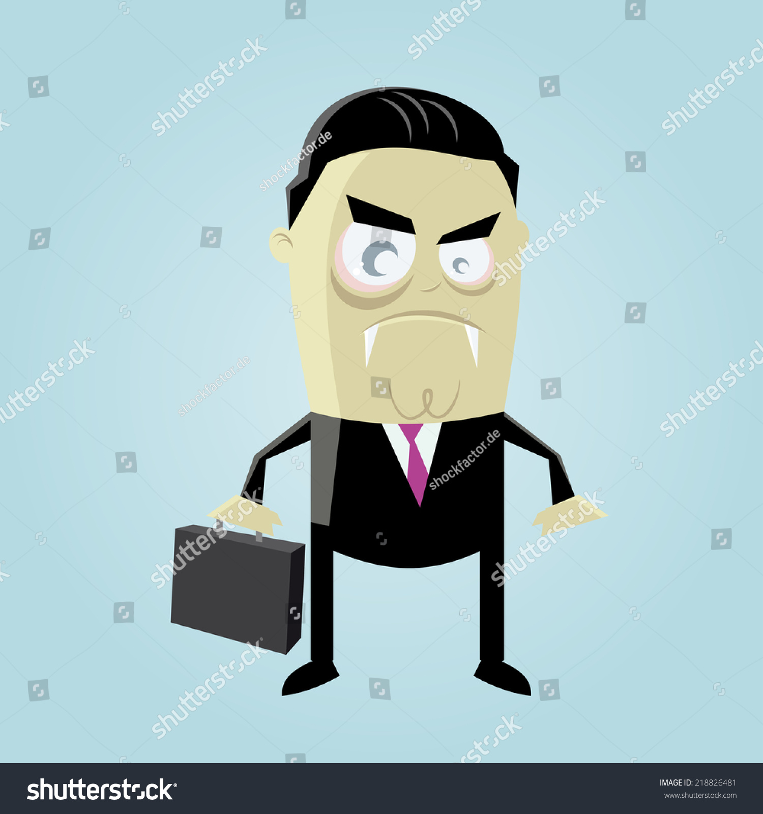 Bad Cartoon Vampire Stock Vector (Royalty Free) 218826481