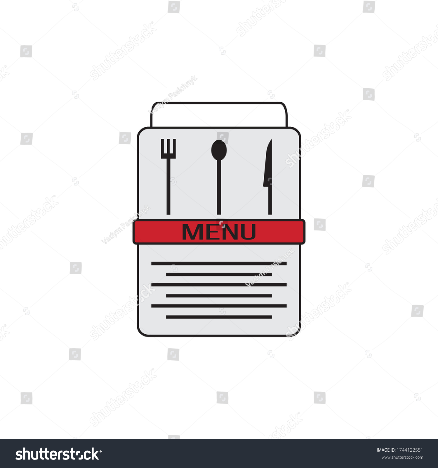 Badge Label Restaurant Menu Design Stock Vector (Royalty Free) 1744122551