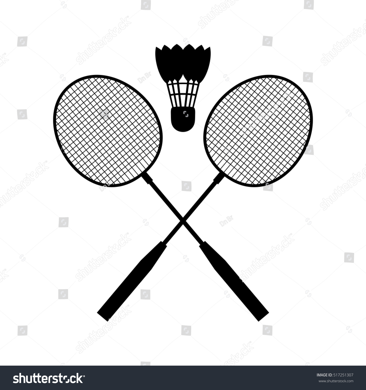 Badminton Stock Vector Illustration 517251307 : Shutterstock