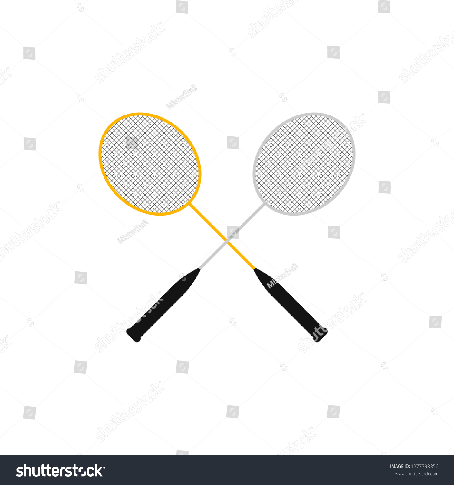 Badminton Racket Icon Stock Vector (Royalty Free) 1277738356 | Shutterstock