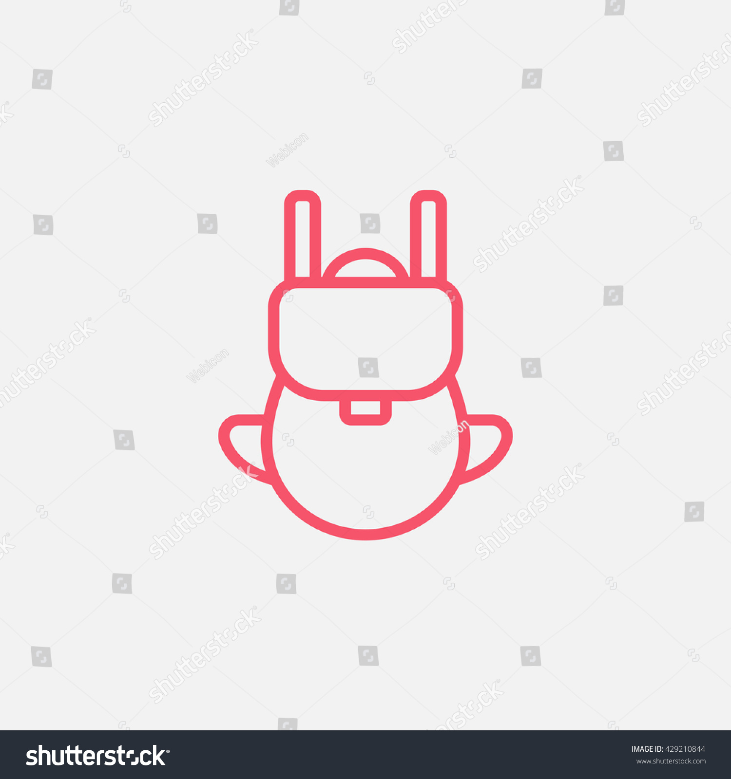 Bag Icon Stock Vector Illustration 429210844 : Shutterstock