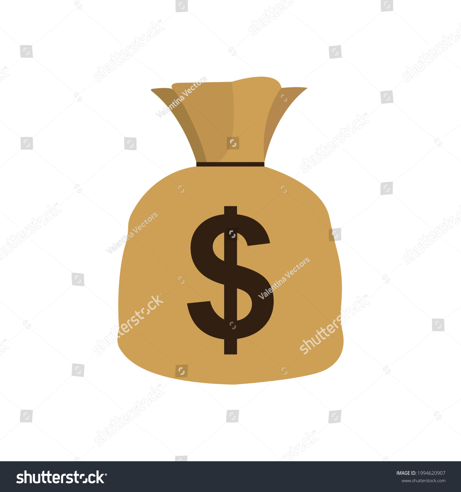 SVG of Bag of money dollar vector emoji svg