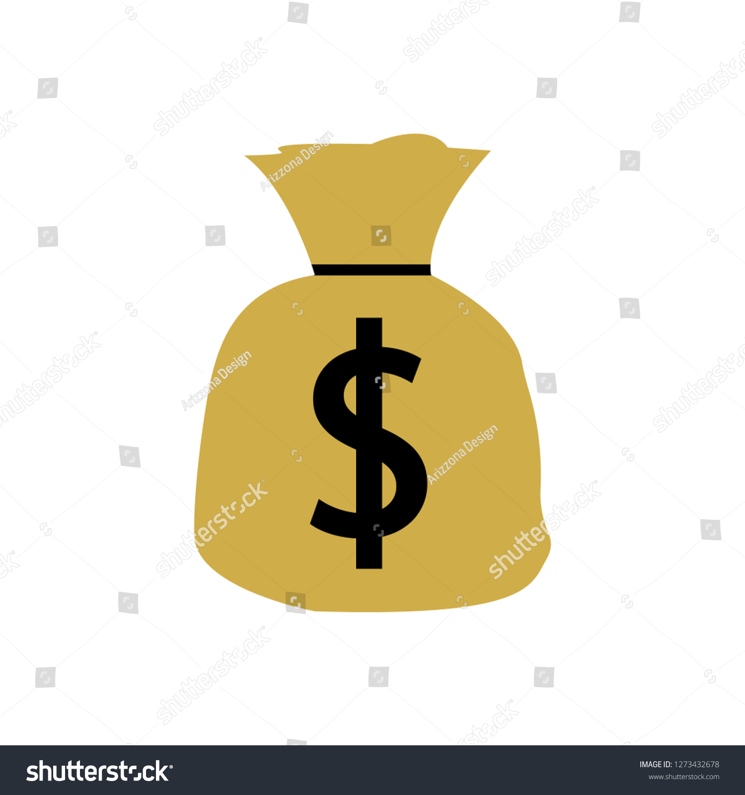 SVG of Bag of money with dollar sign emoji svg