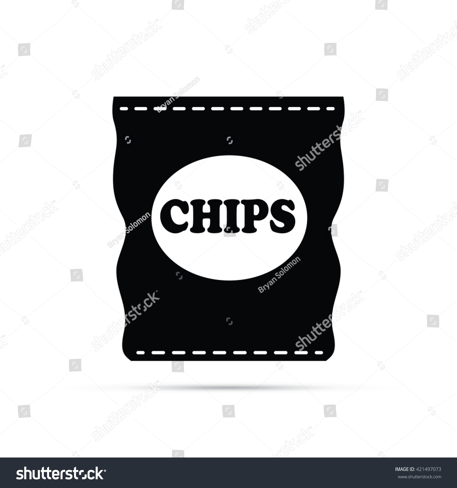 Bag Of Chips Svg