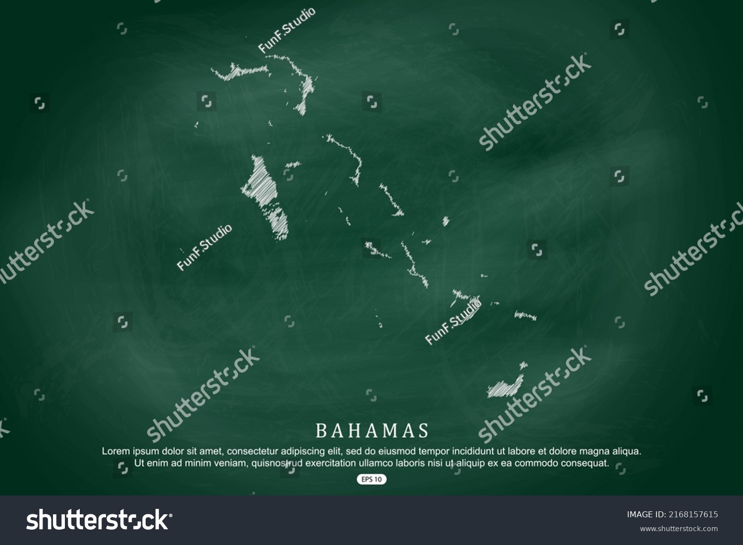 Bahamas Map World Map International Vector Stock Vector Royalty Free   Stock Vector Bahamas Map World Map International Vector Template With White Outline Graphic Sketch And Old 2168157615 