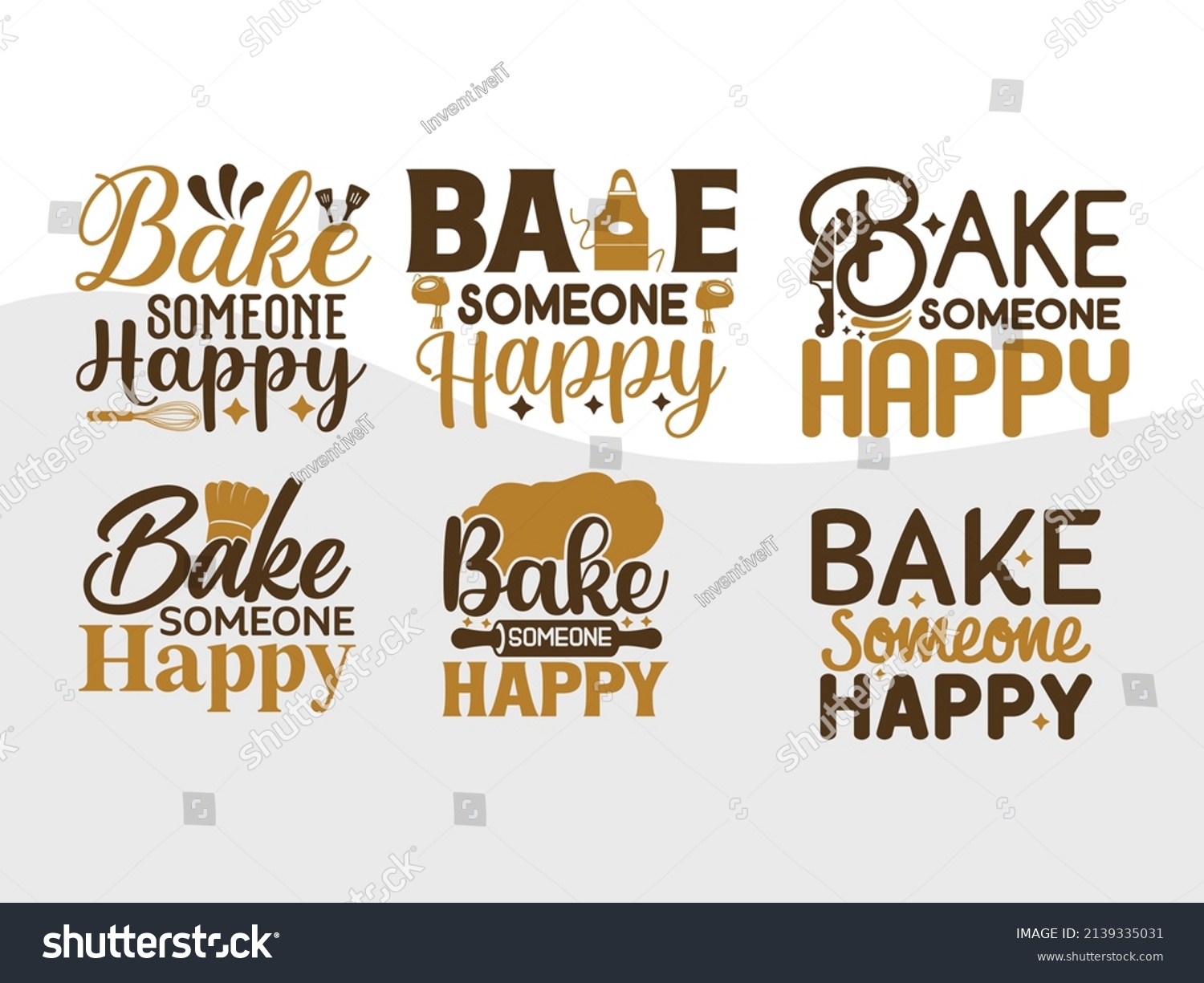 SVG of Bake Someone Happy Printable Vector Illustration svg
