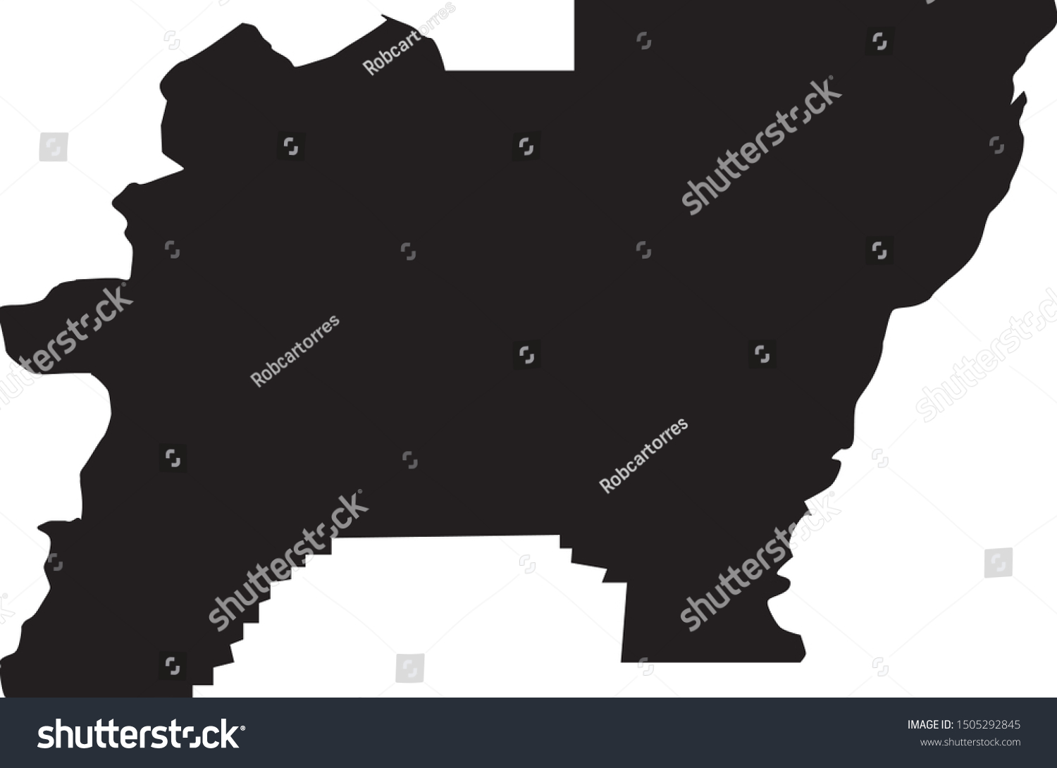 Baker County Map Oregon State Stock Vector Royalty Free 1505292845