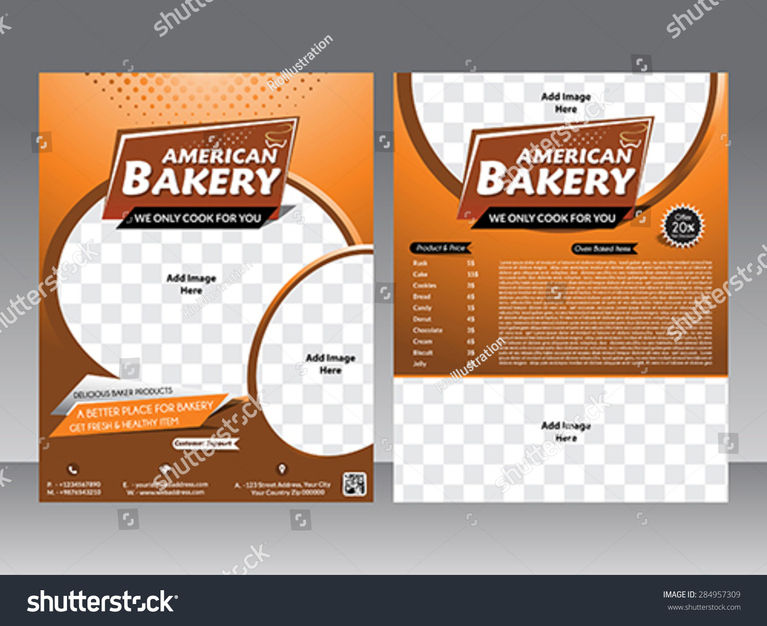 bakery flyer
