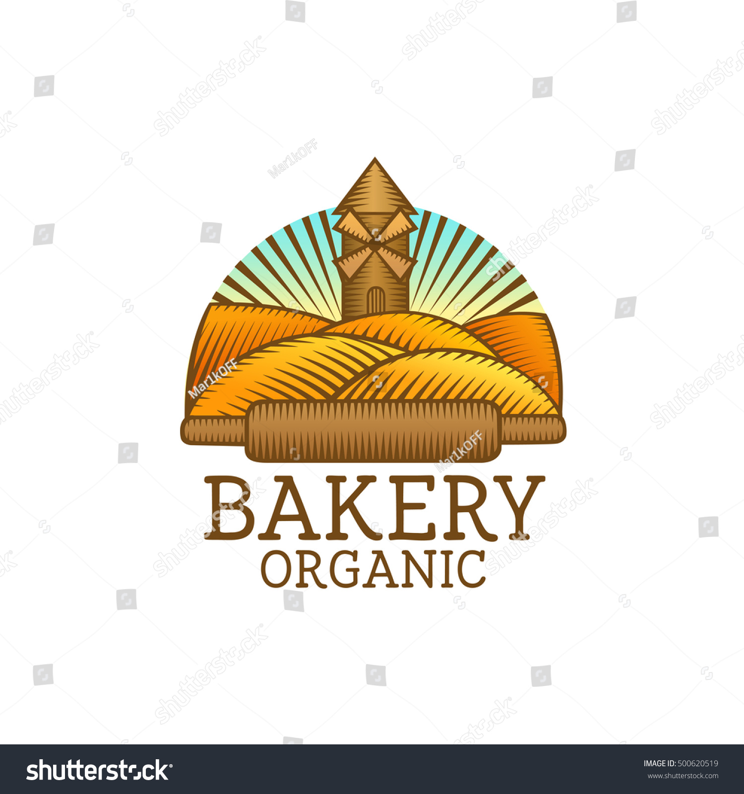 Bakery Logo Emblem Label Stock Vector 500620519 - Shutterstock