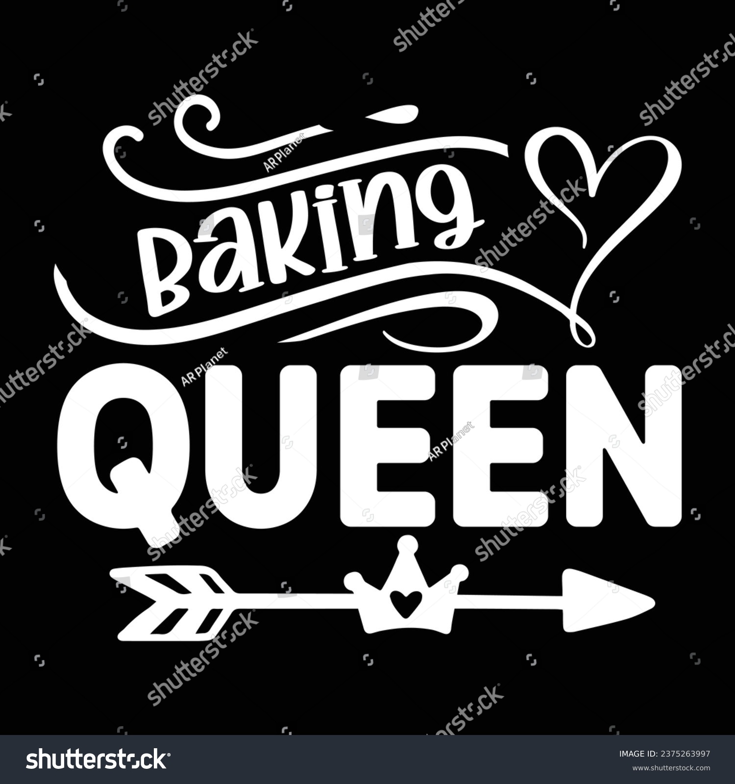 SVG of Baking queen - Apron design svg