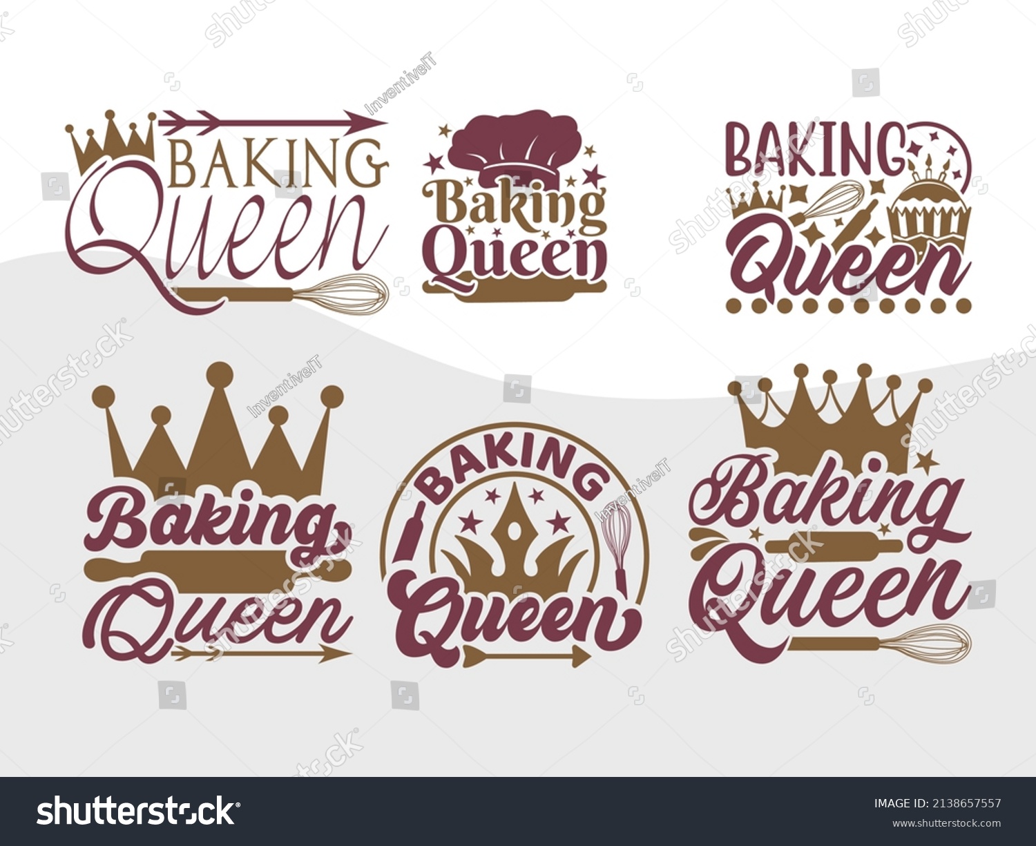 SVG of Baking Queen Printable Vector Illustration svg